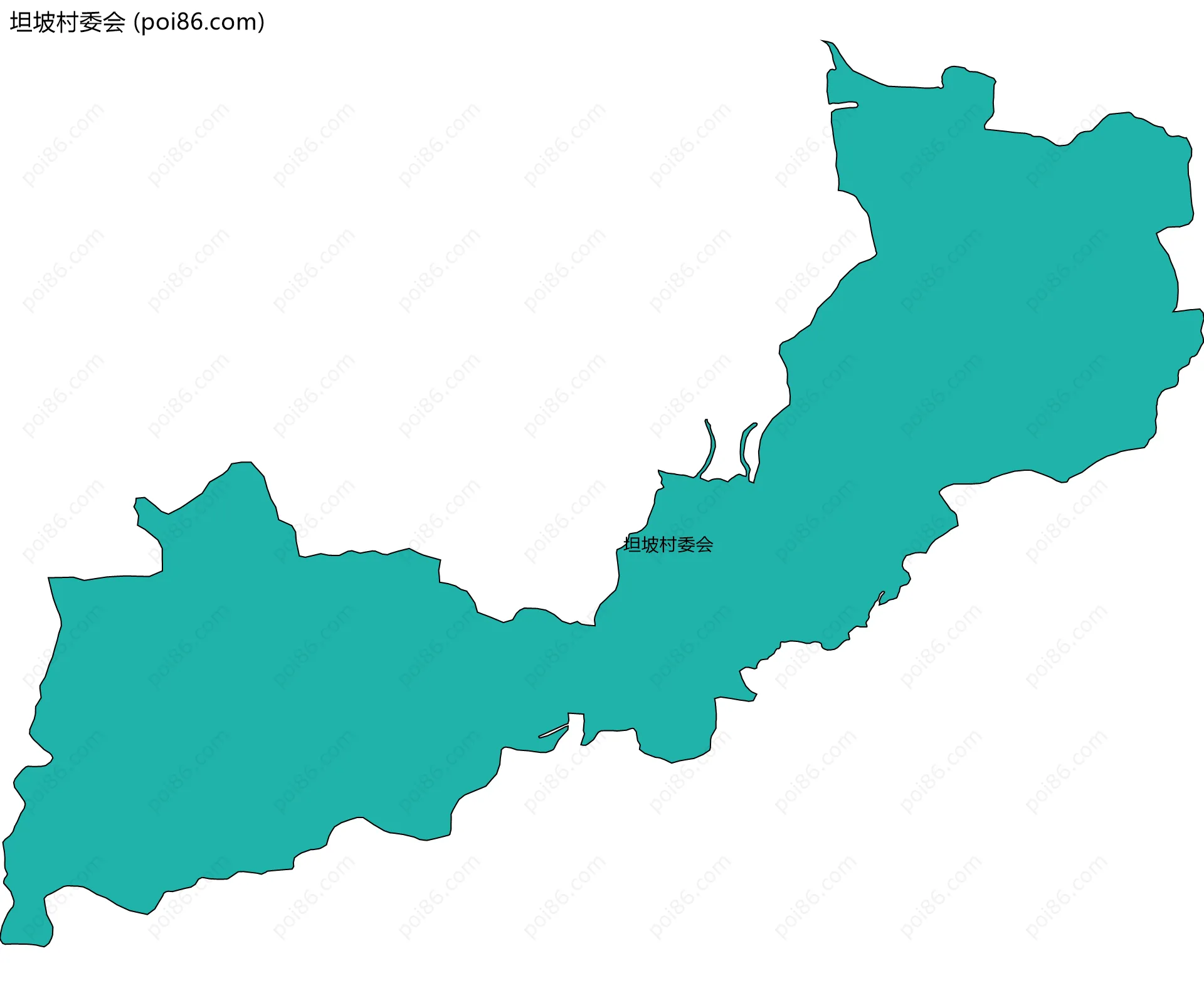坦坡村委会边界地图
