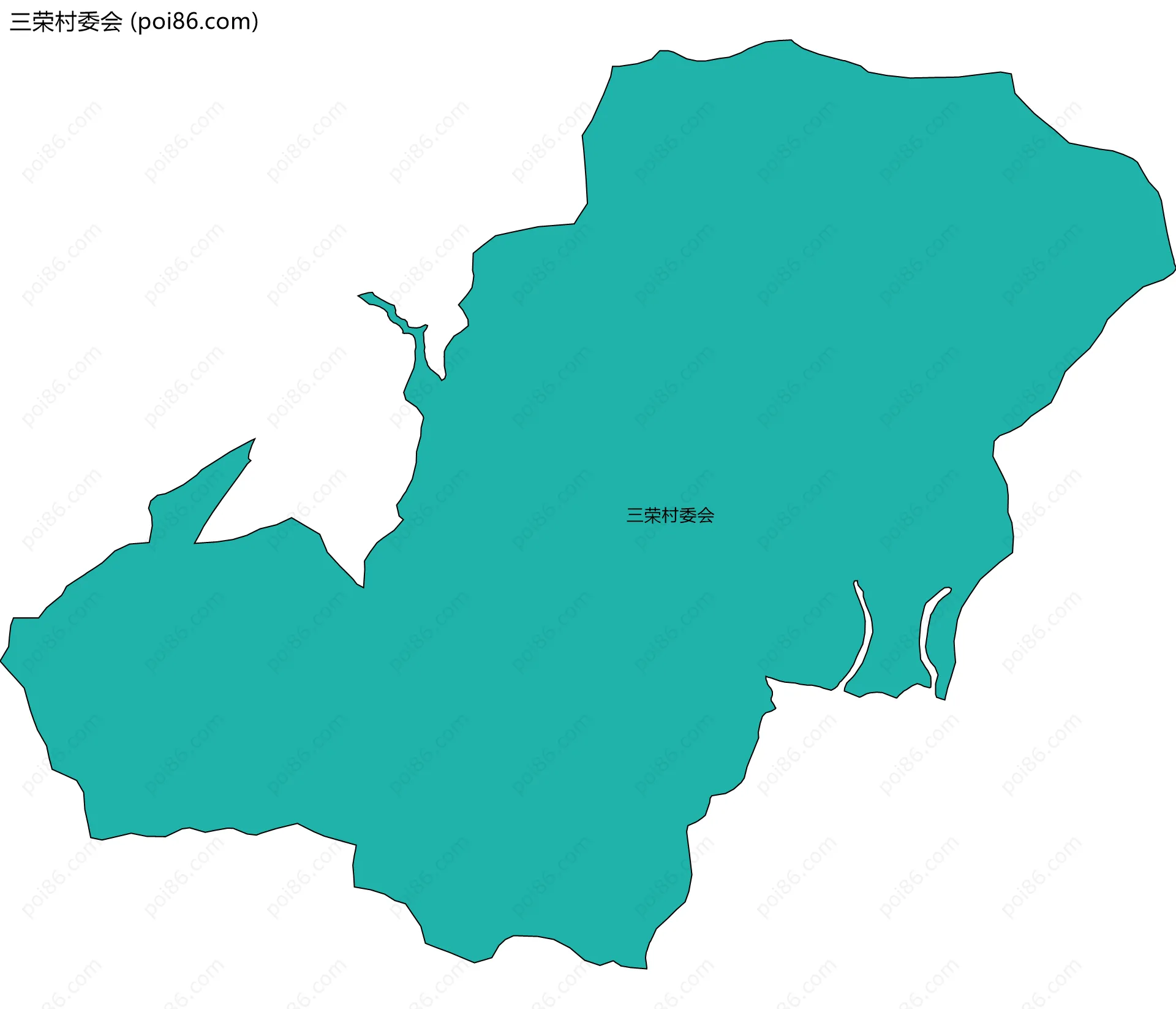 三荣村委会边界地图