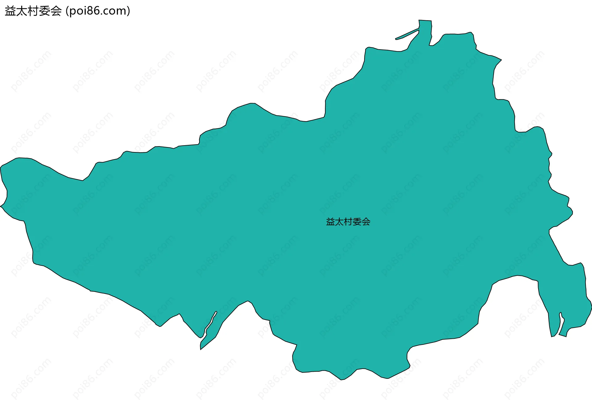 益太村委会边界地图