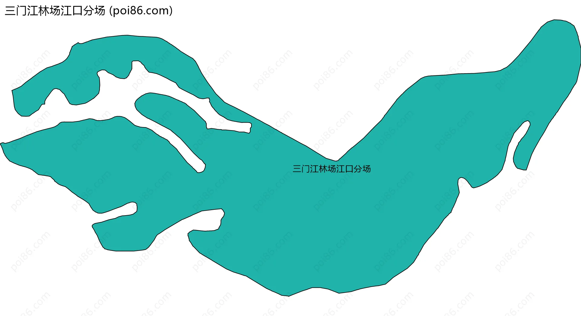 三门江林场江口分场边界地图