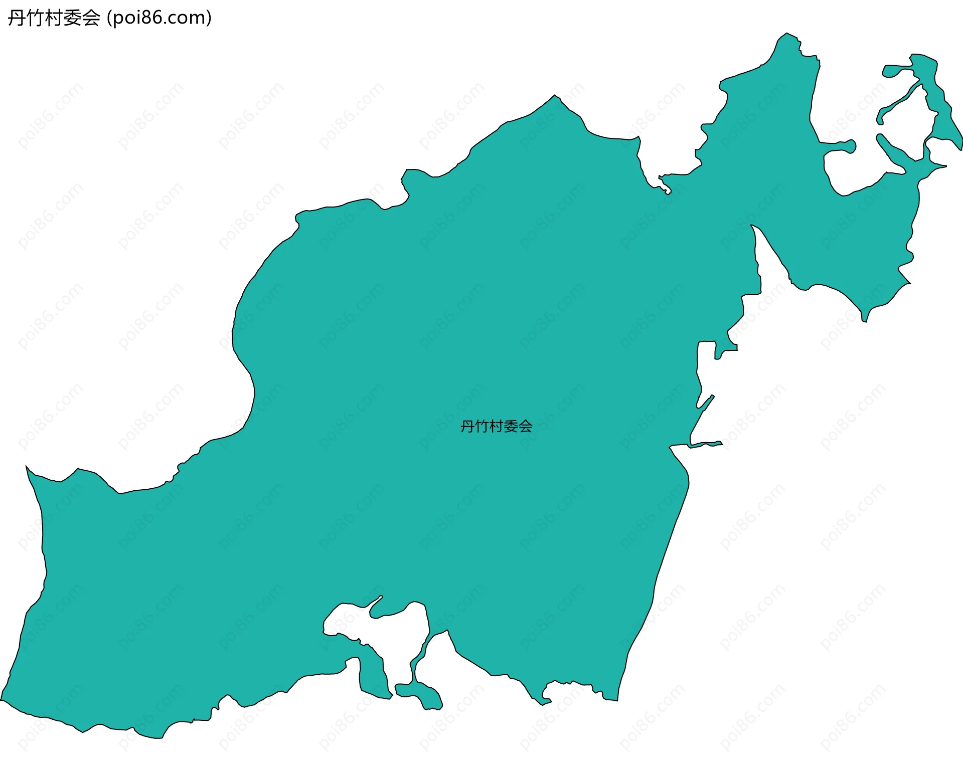 丹竹村委会边界地图