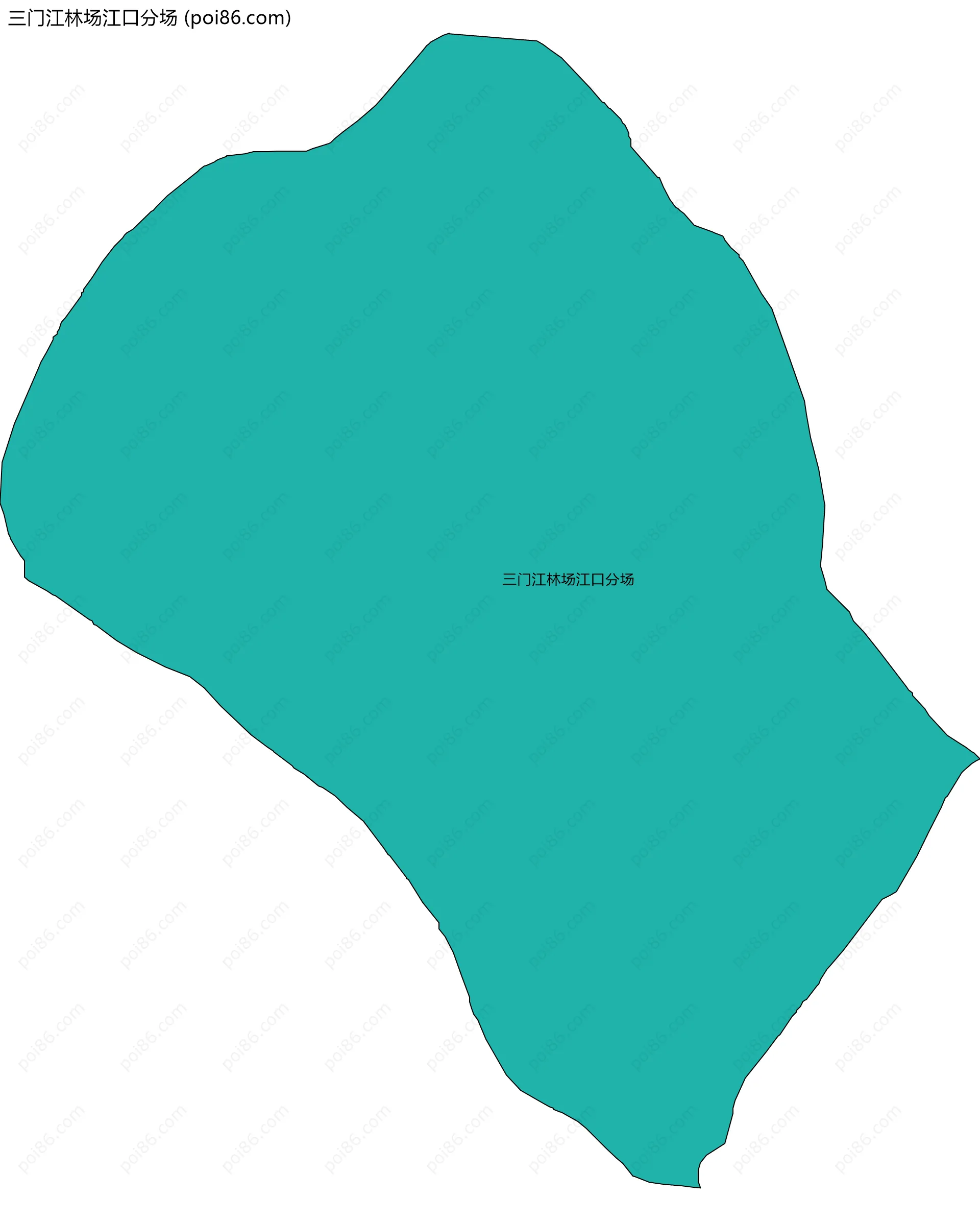 三门江林场江口分场边界地图