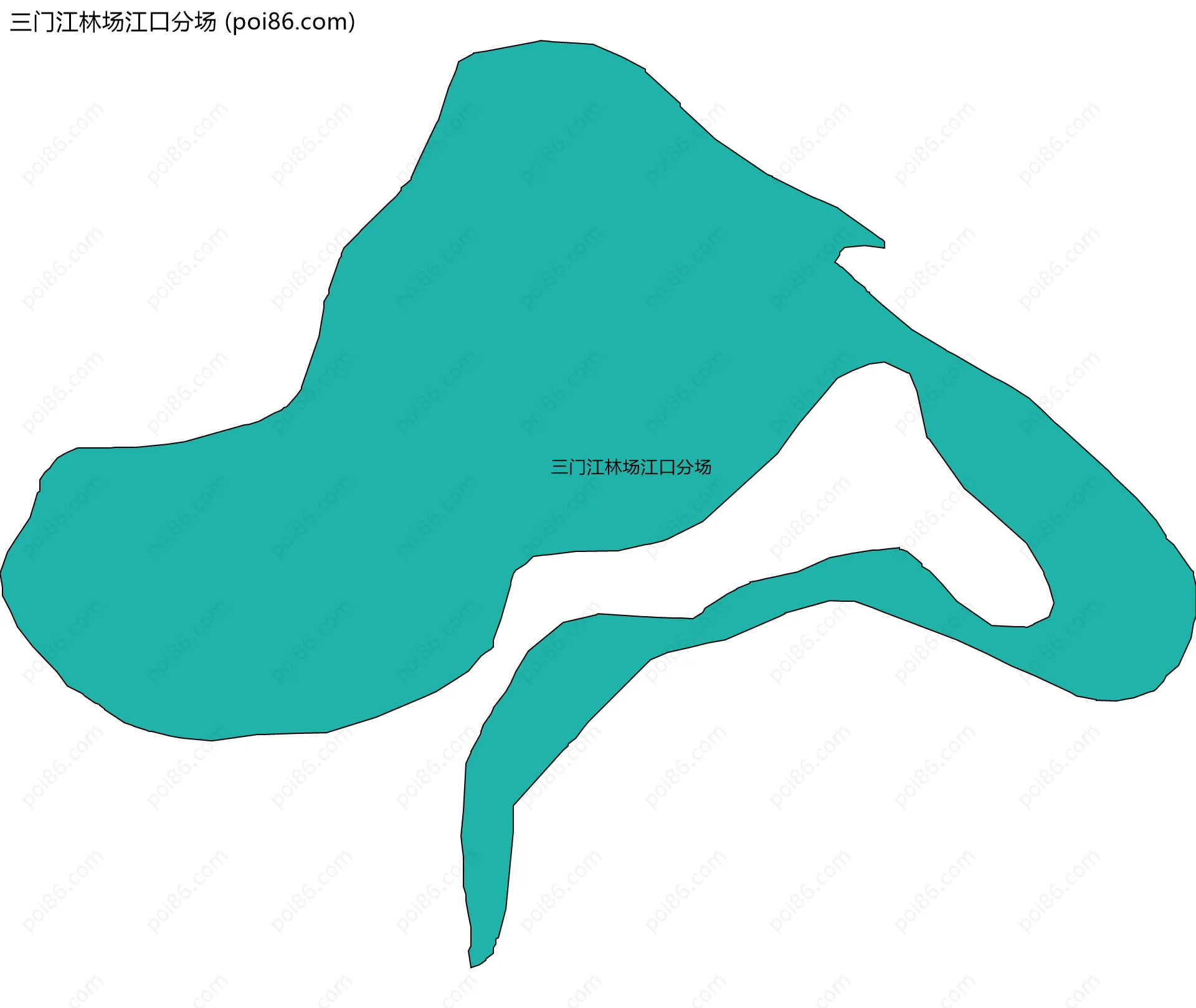 三门江林场江口分场边界地图