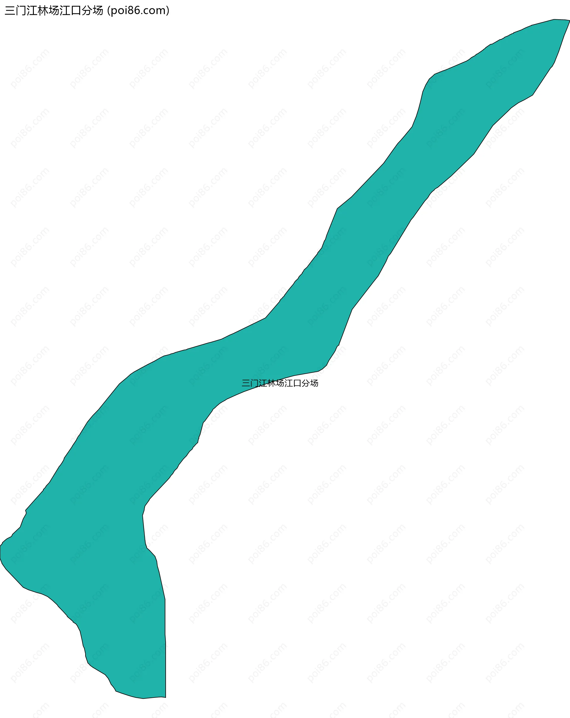 三门江林场江口分场边界地图