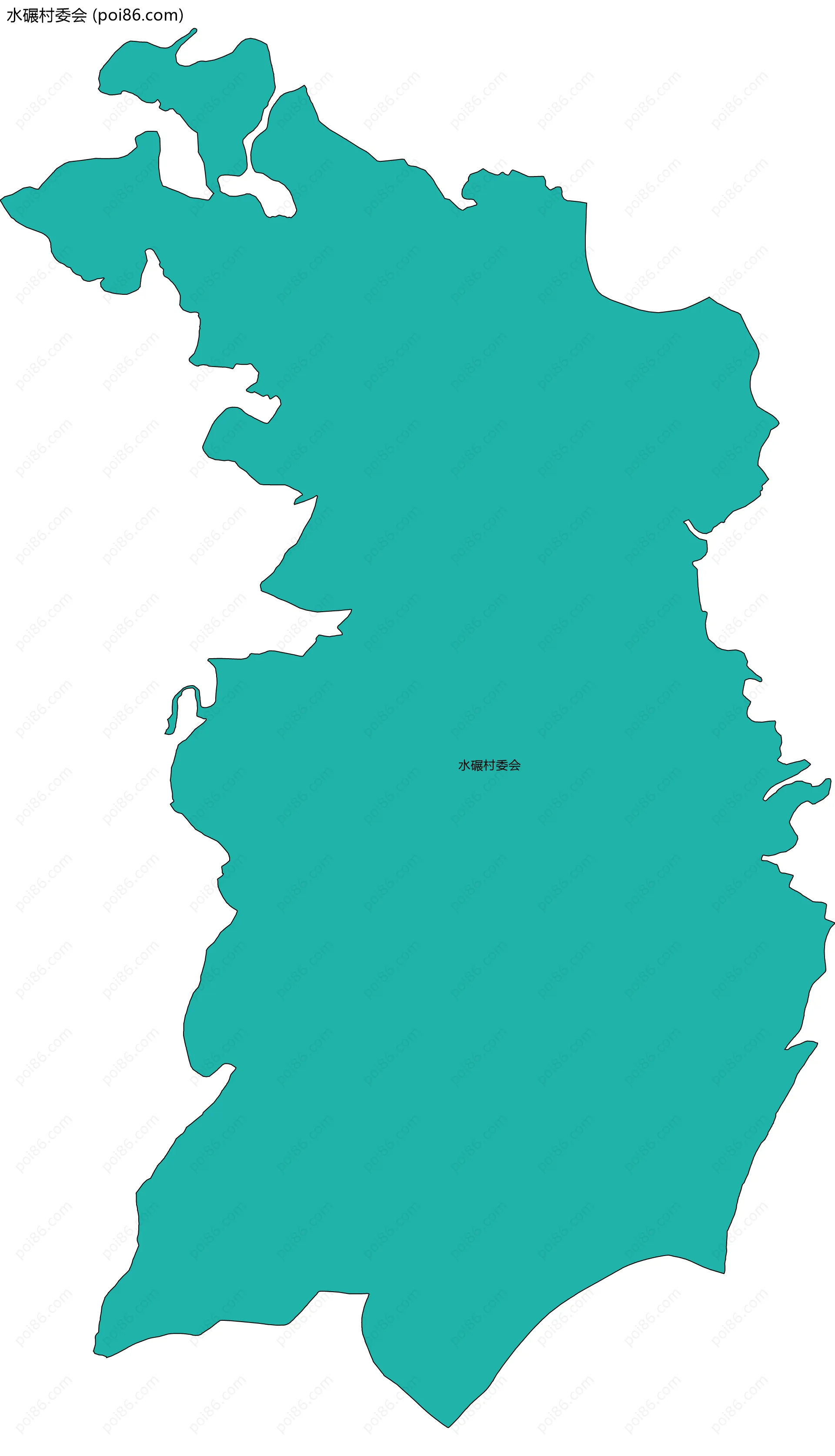 水碾村委会边界地图