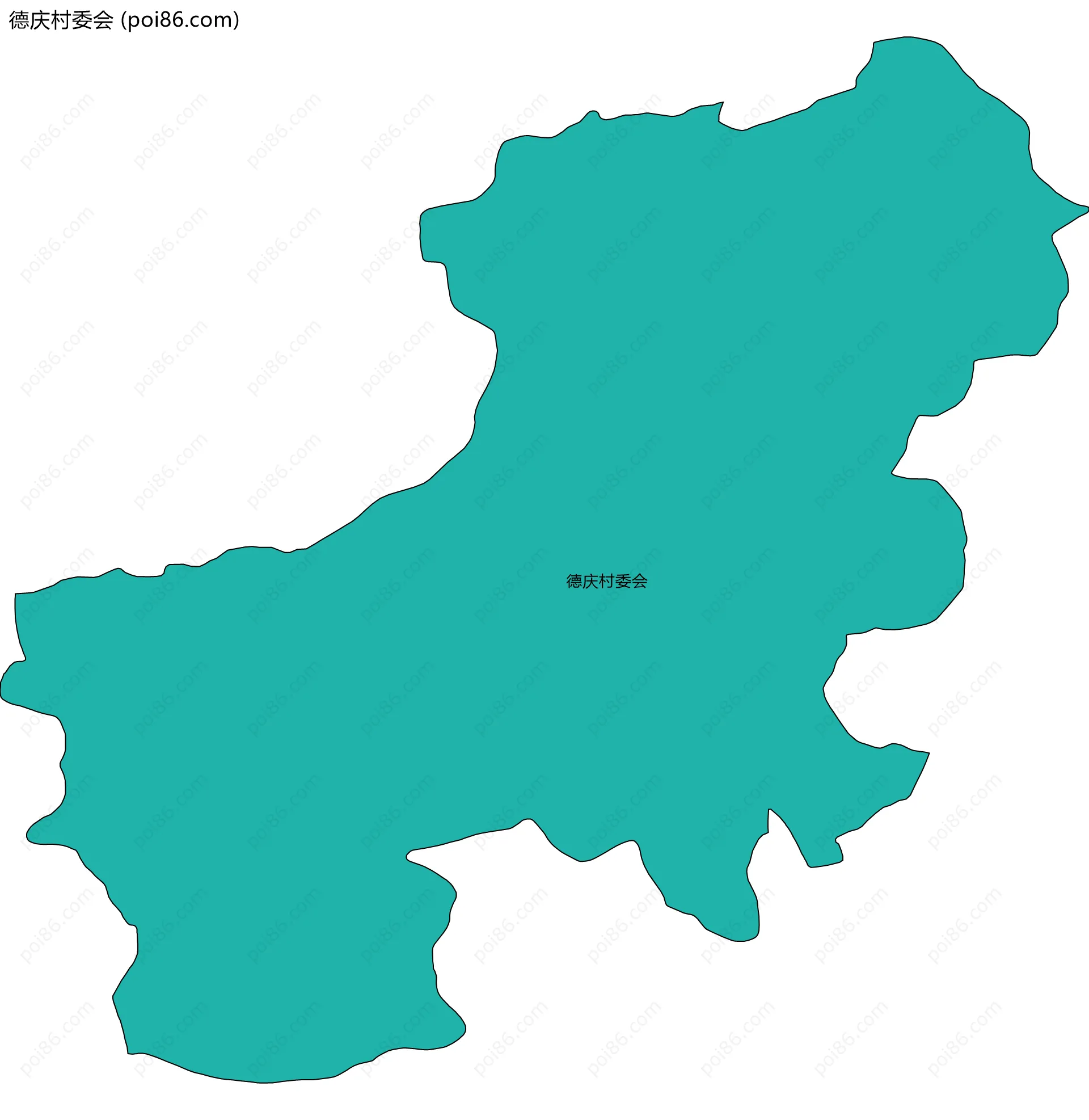 德庆村委会边界地图