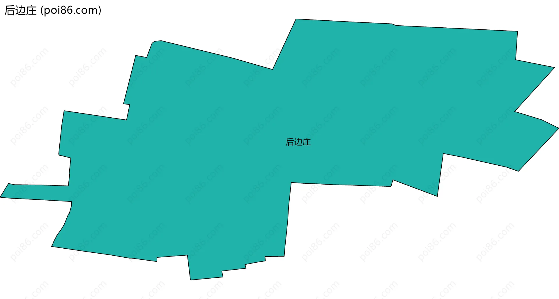后边庄边界地图