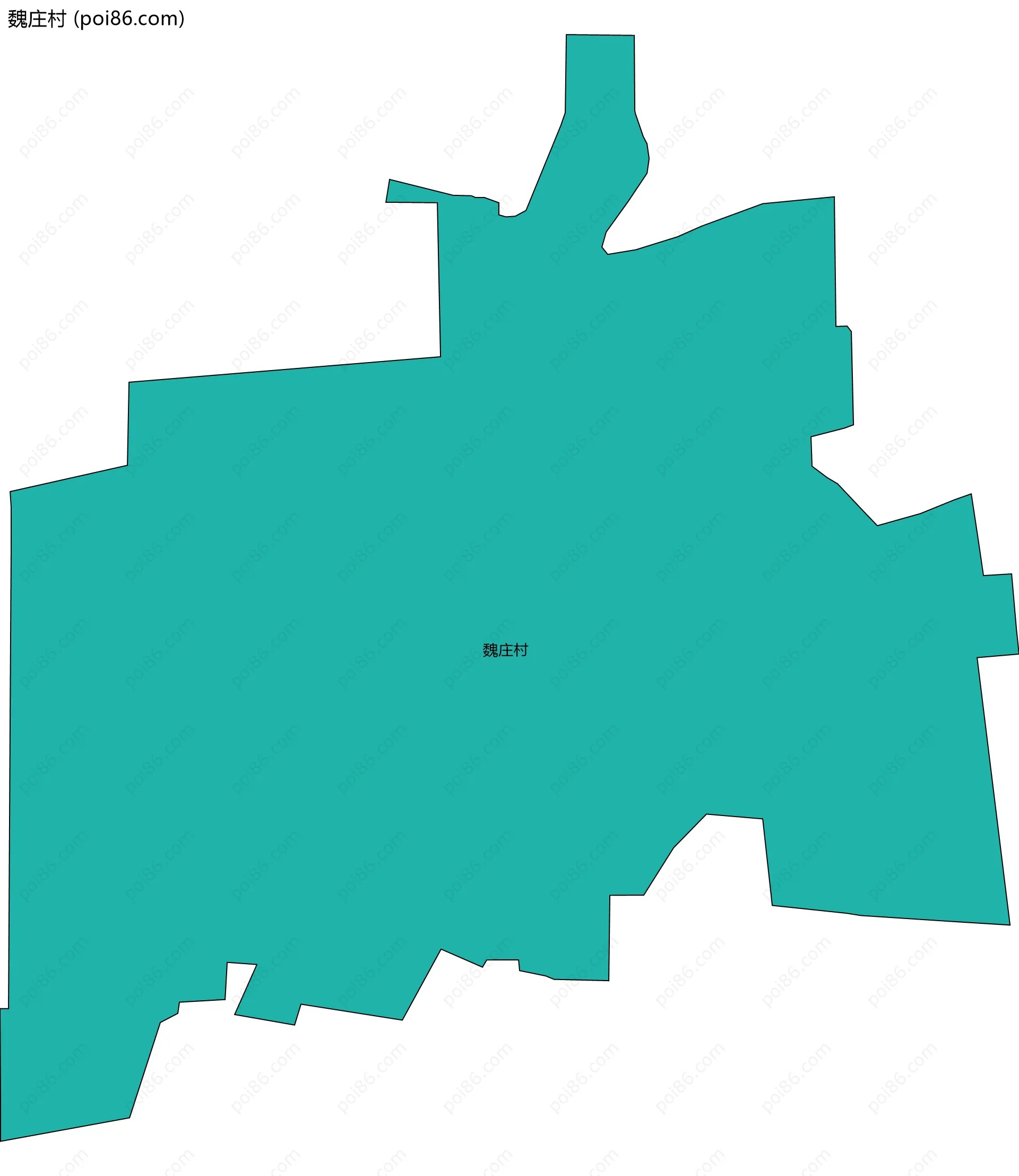魏庄村边界地图