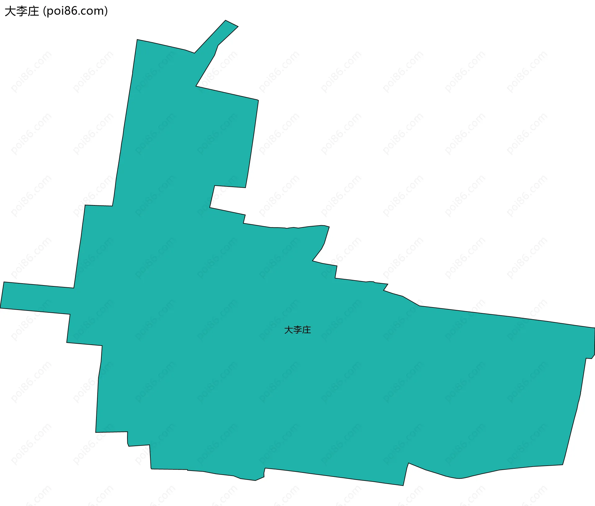 大李庄边界地图