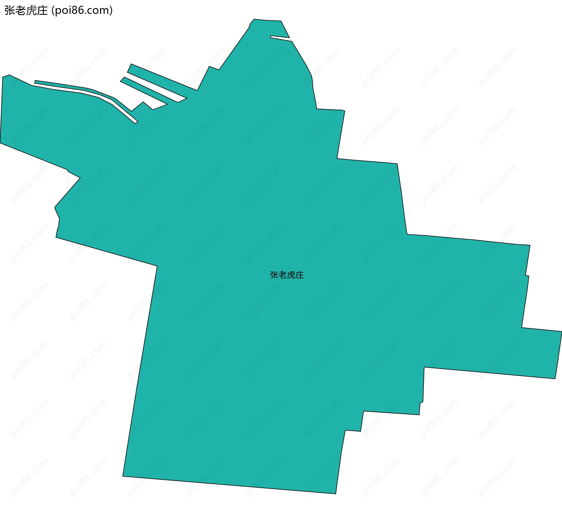 张老虎庄边界地图