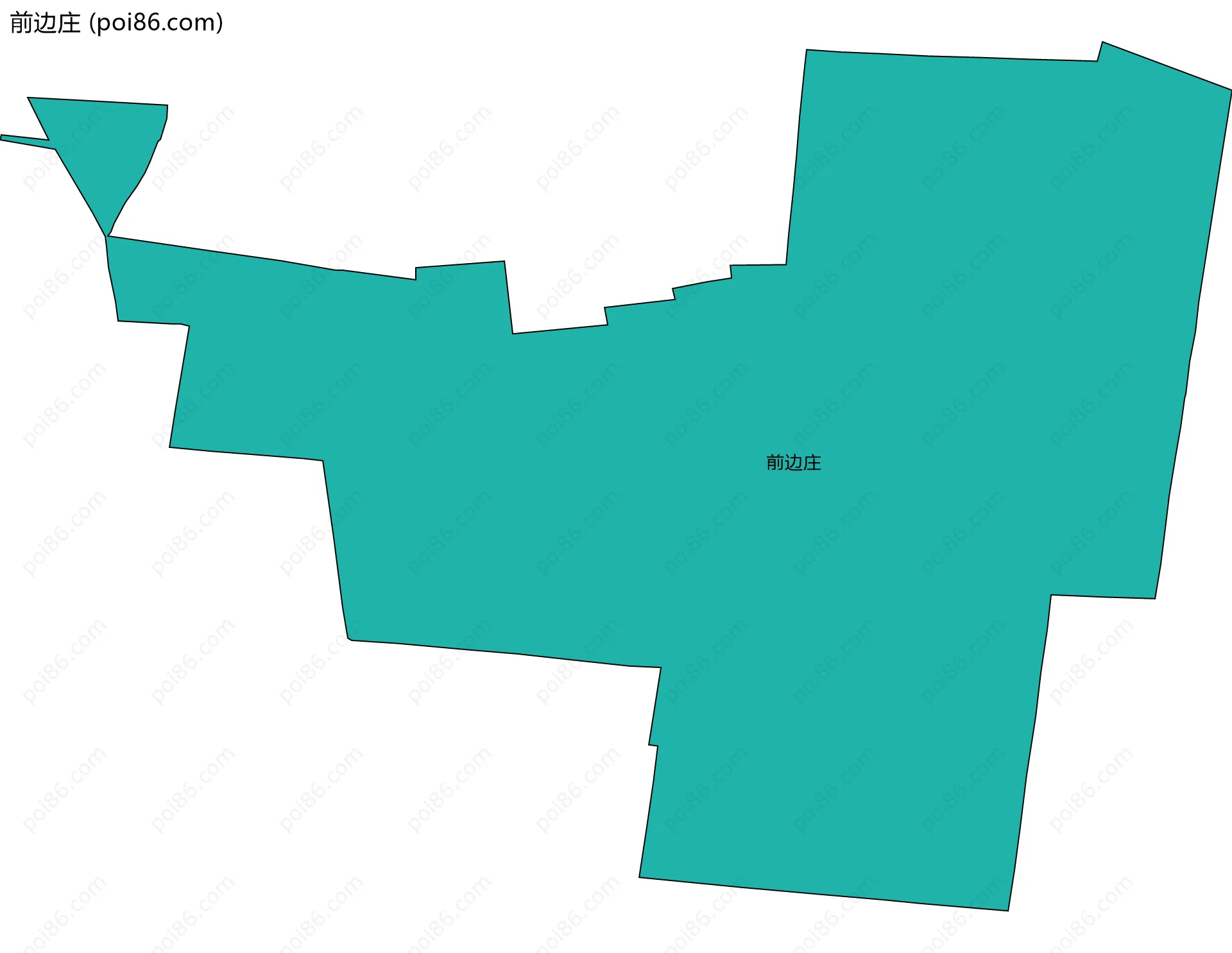 前边庄边界地图