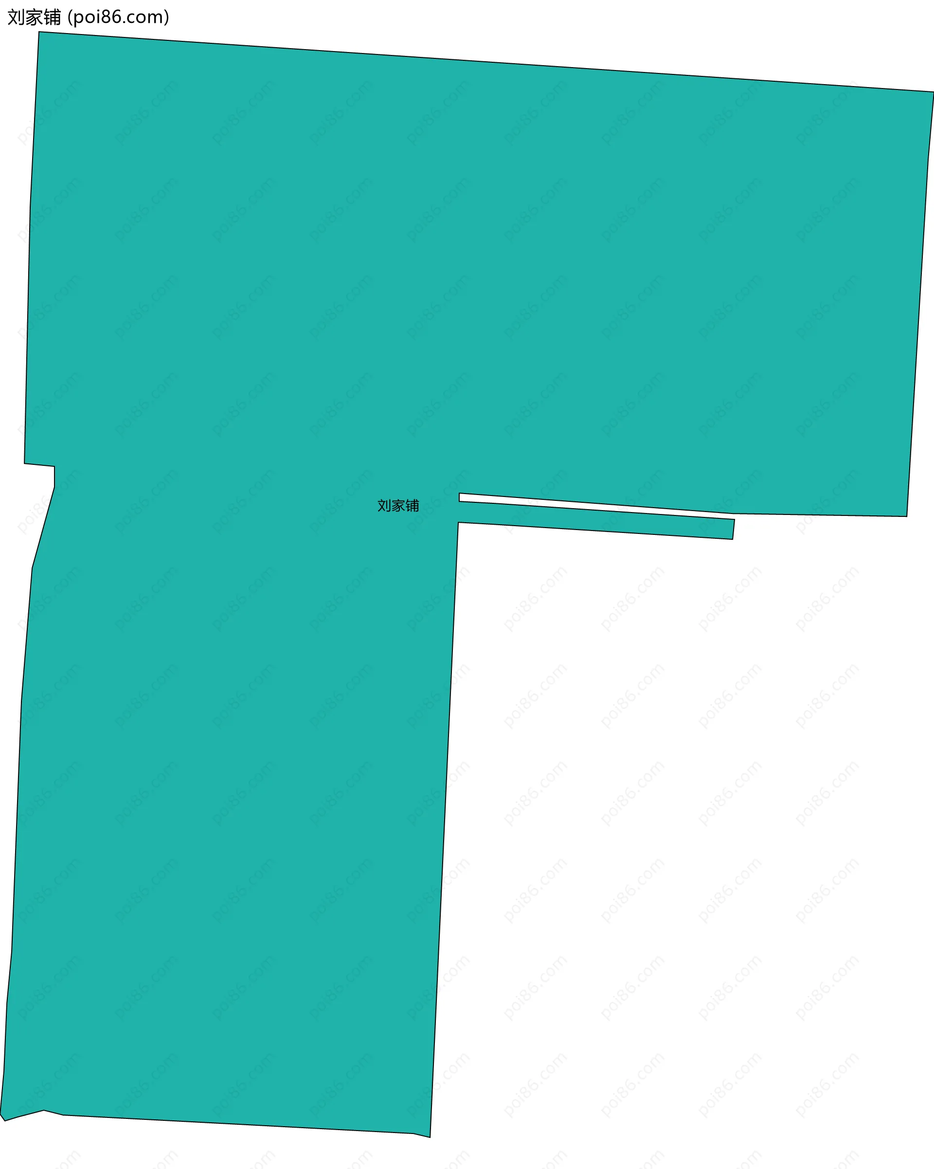 刘家铺边界地图