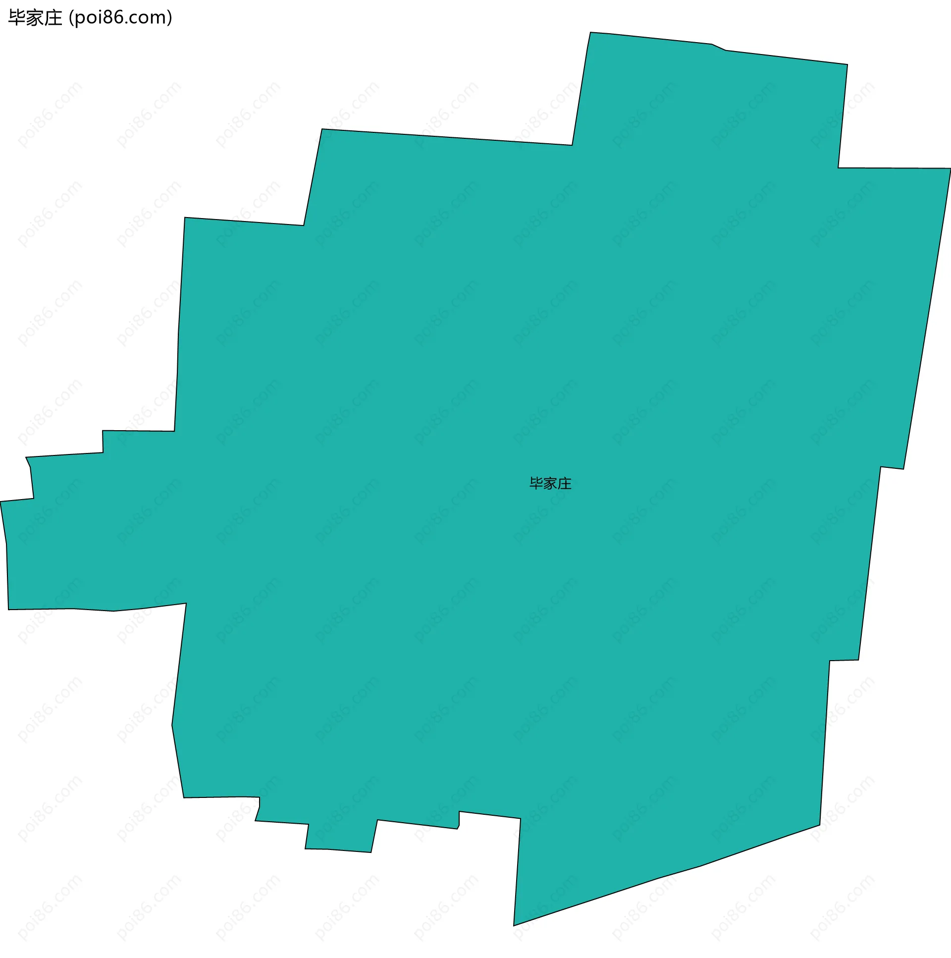 毕家庄边界地图