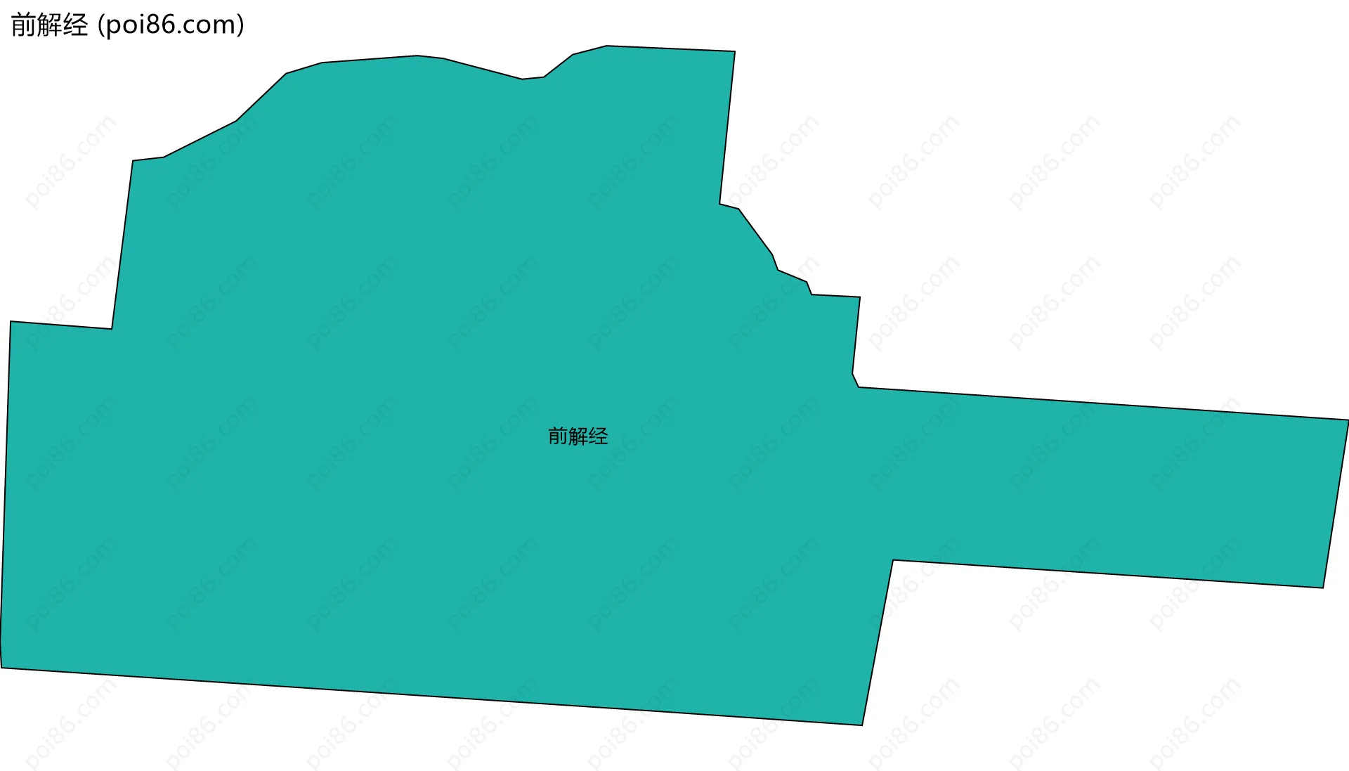 前解经边界地图