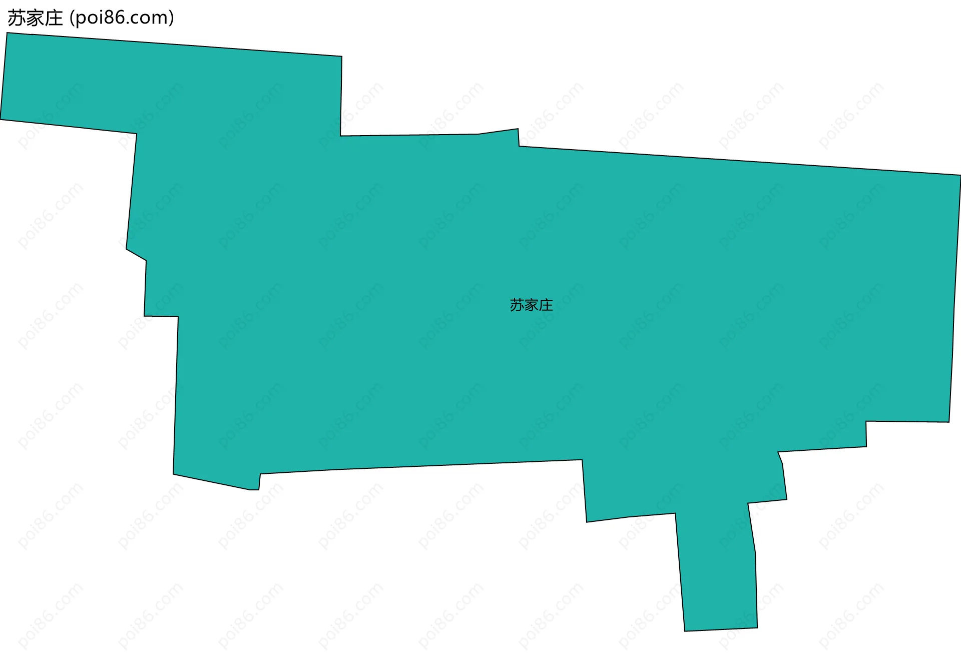 苏家庄边界地图