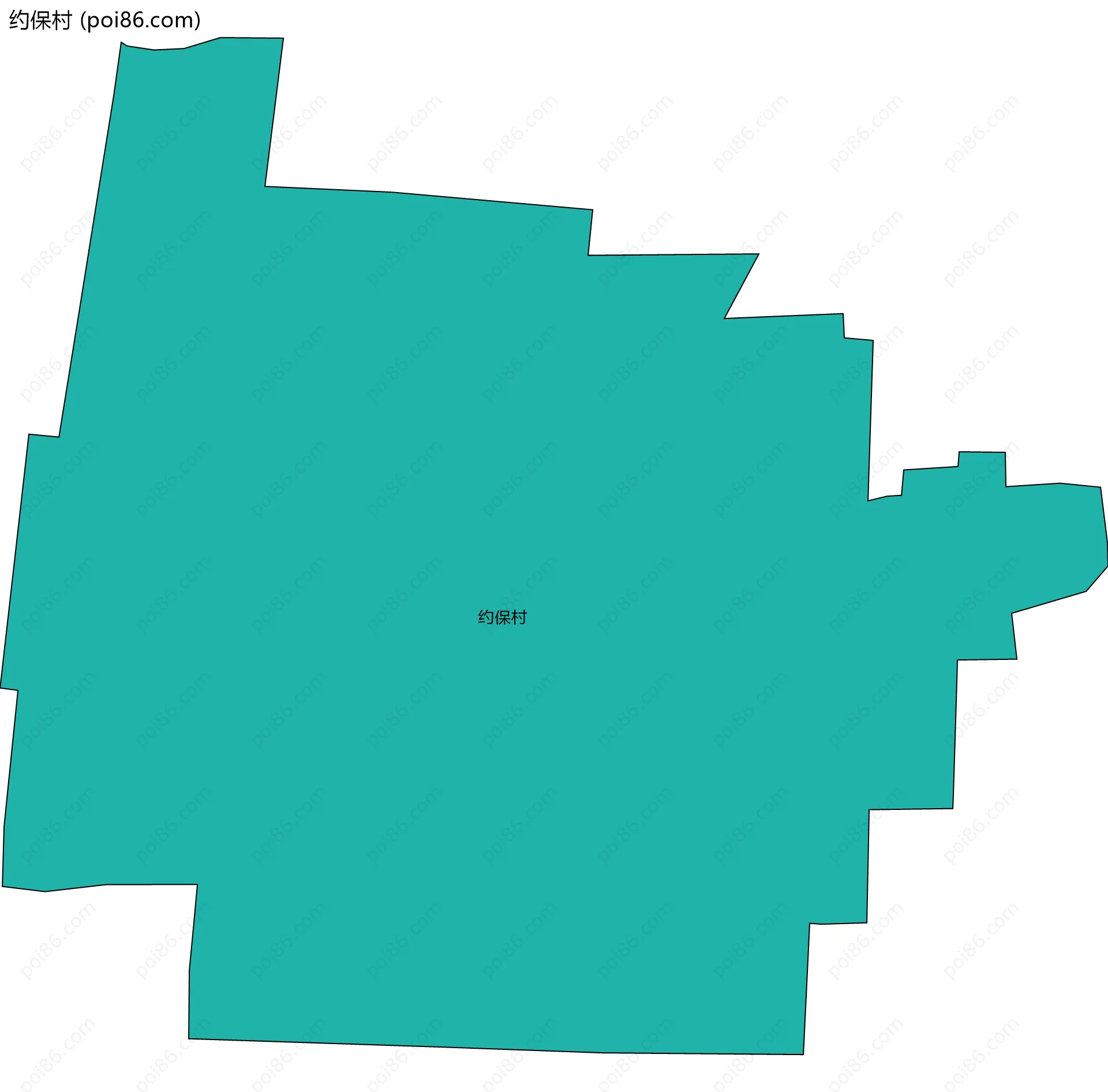 约保村边界地图