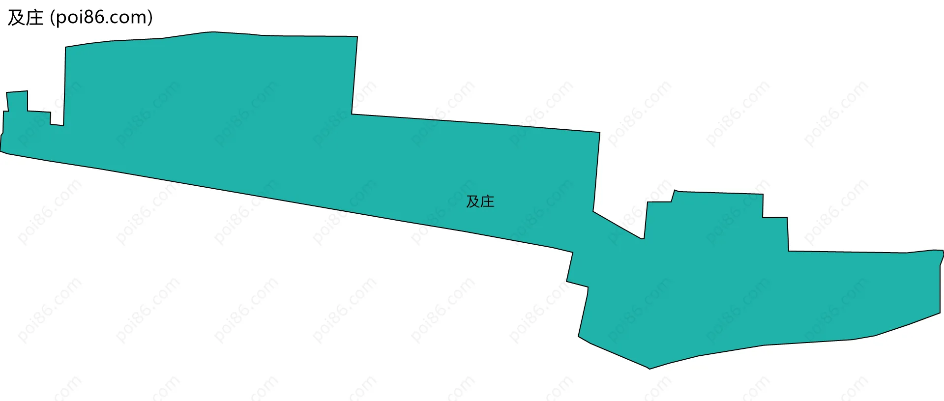 及庄边界地图