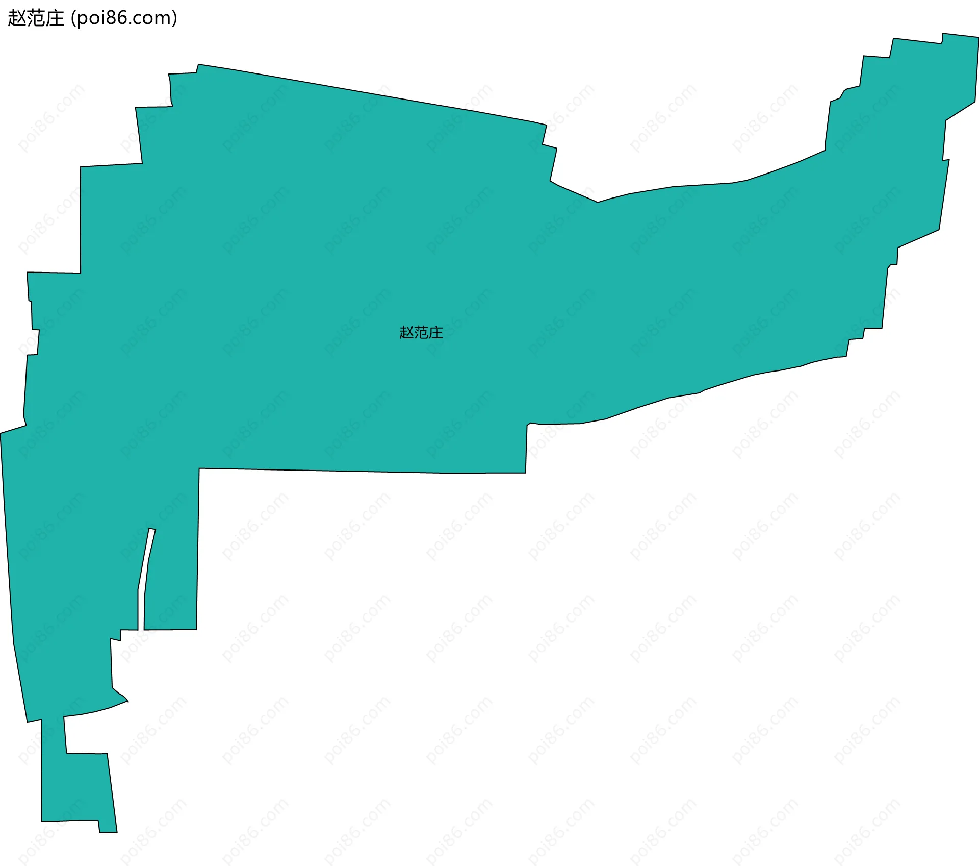 赵范庄边界地图