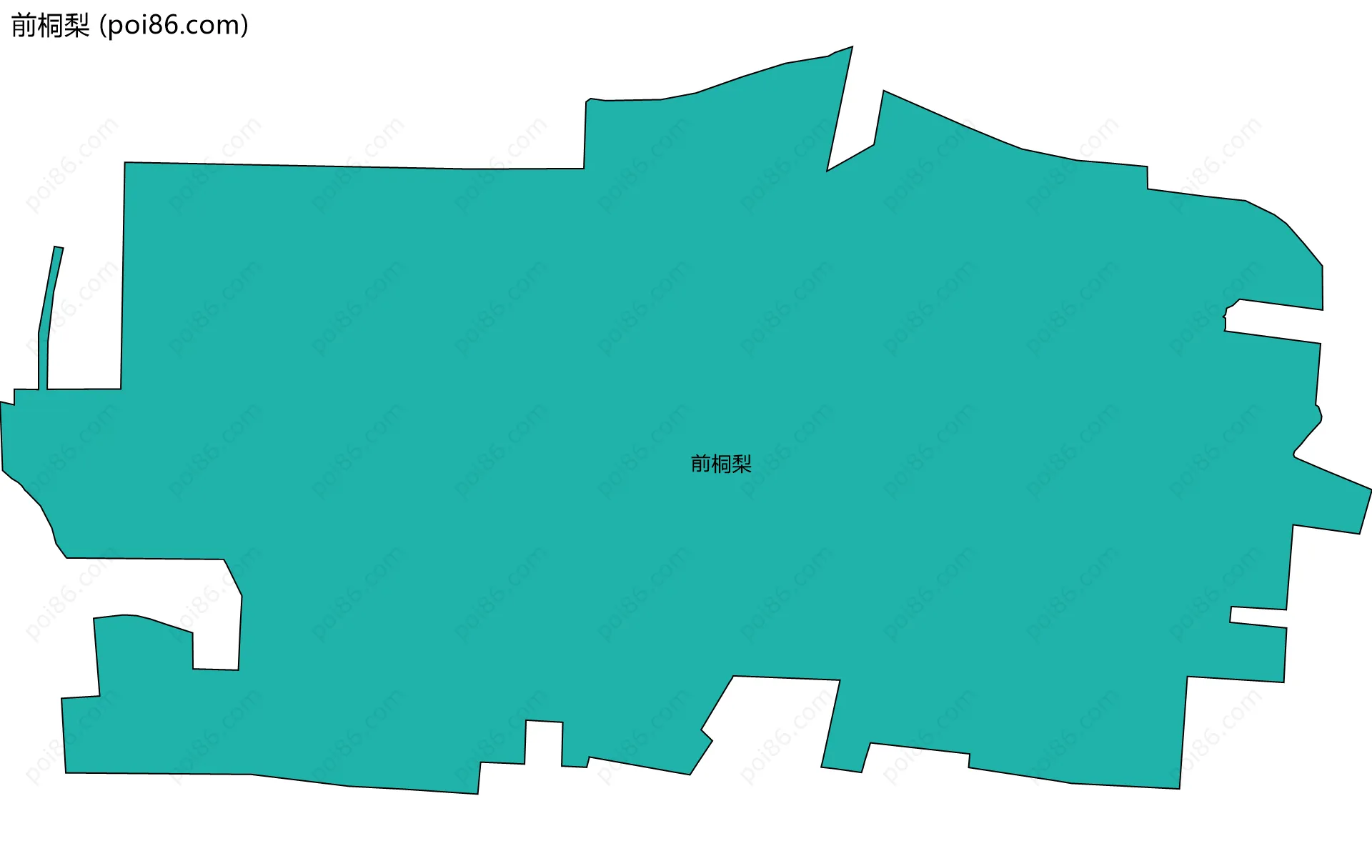 前桐梨边界地图