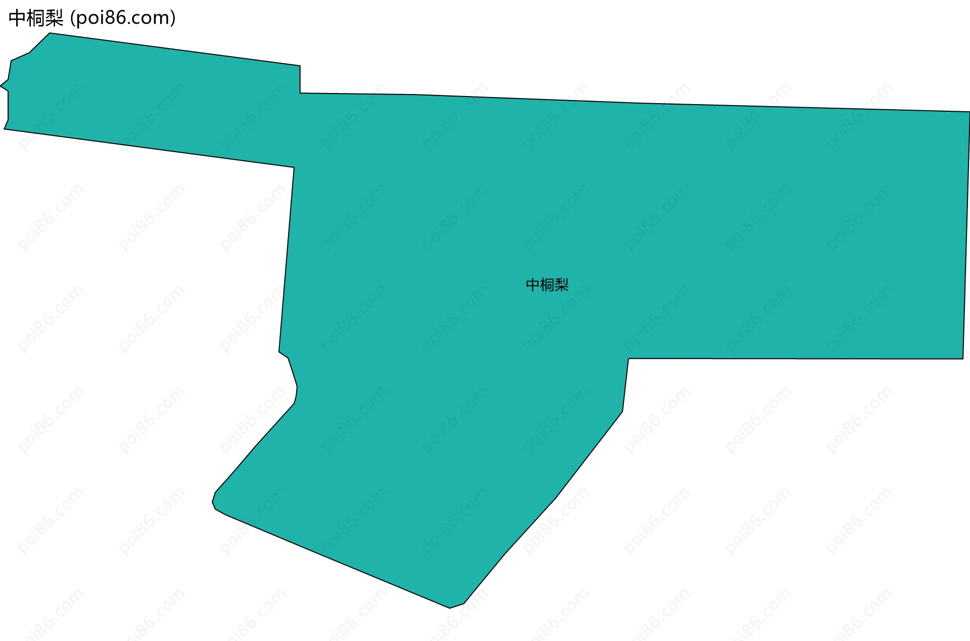 中桐梨边界地图