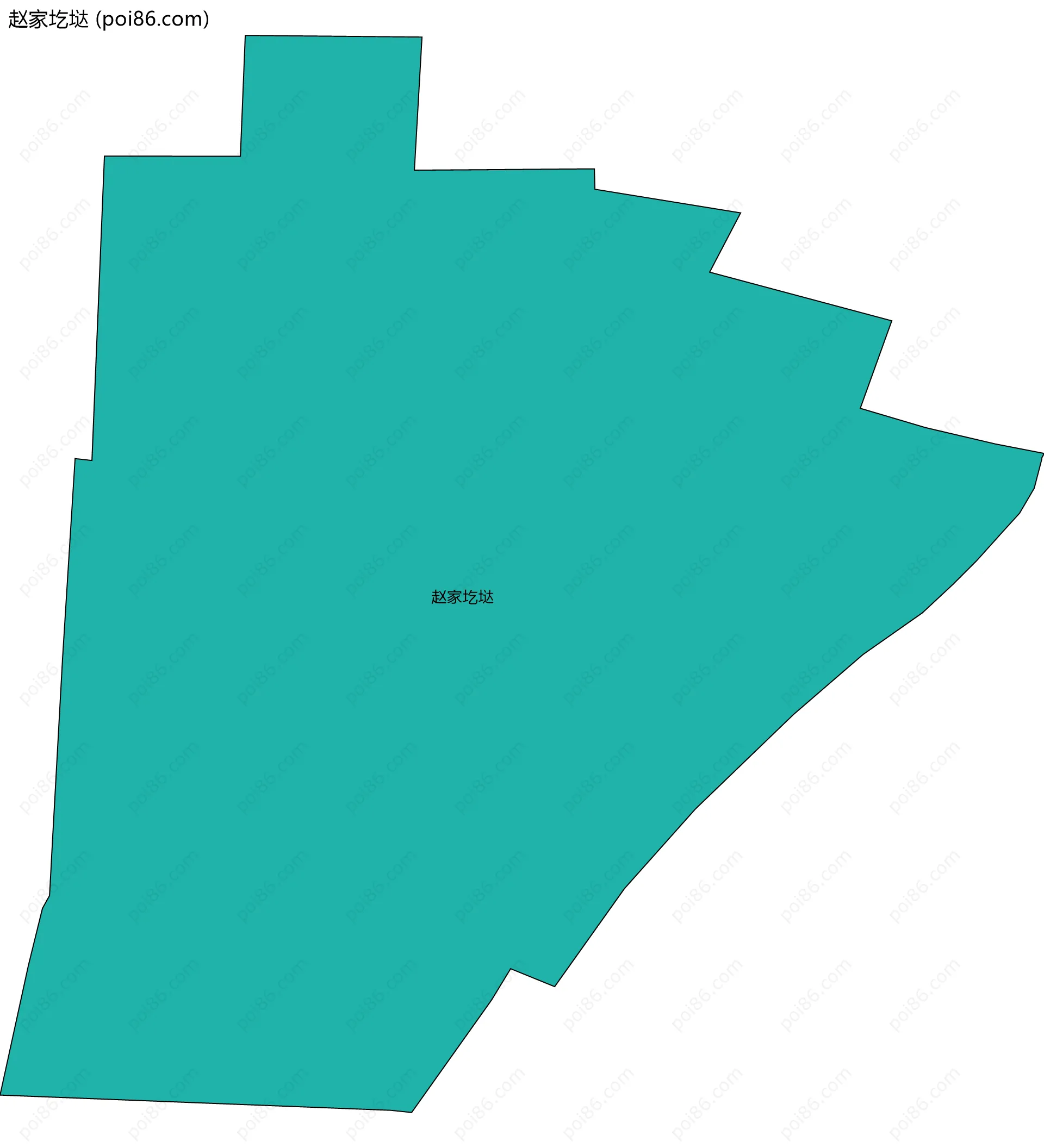 赵家圪垯边界地图