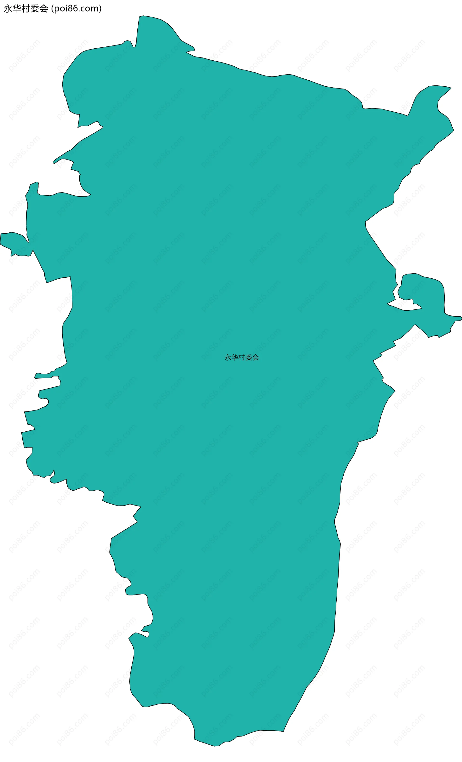 永华村委会边界地图