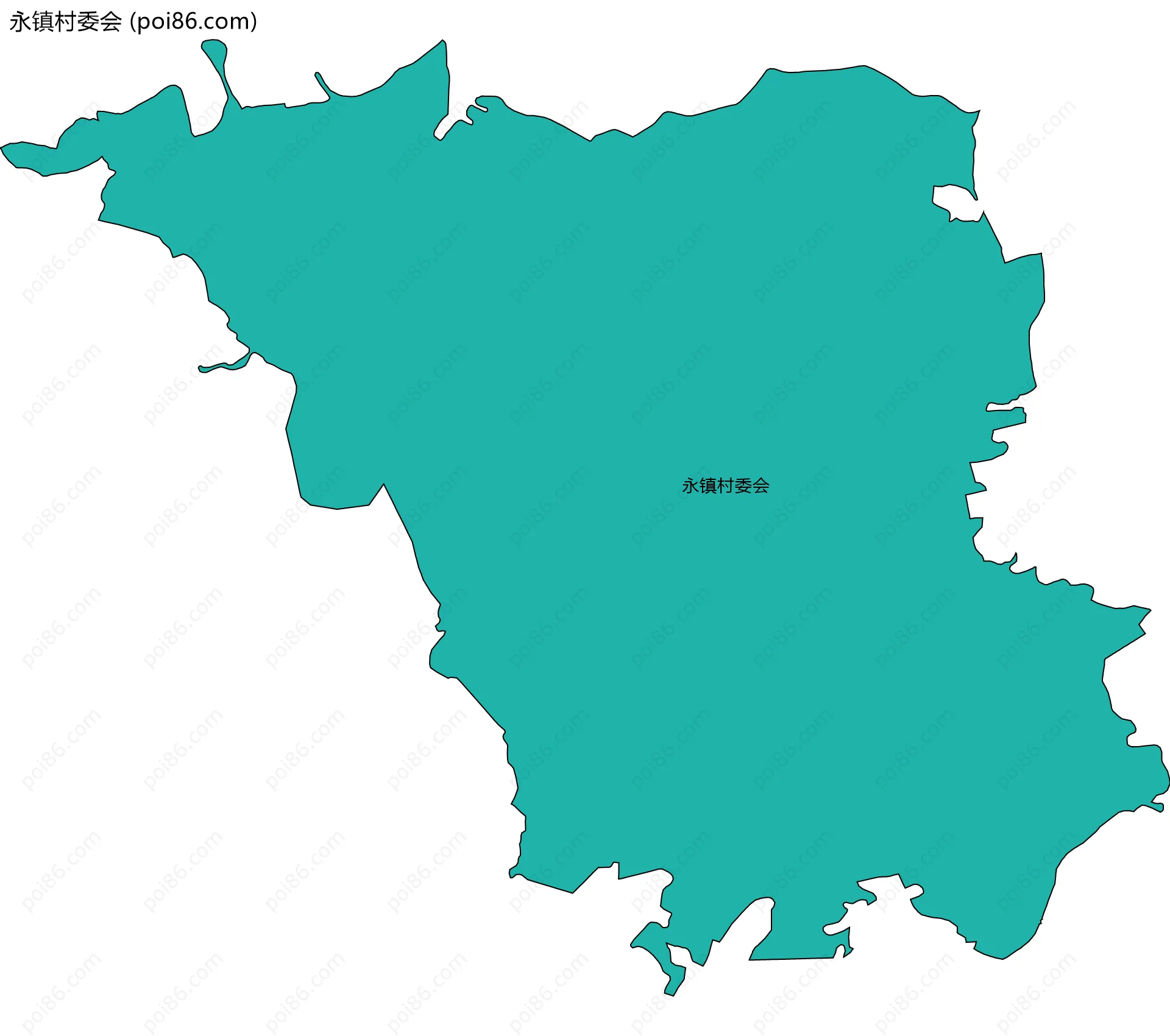 永镇村委会边界地图