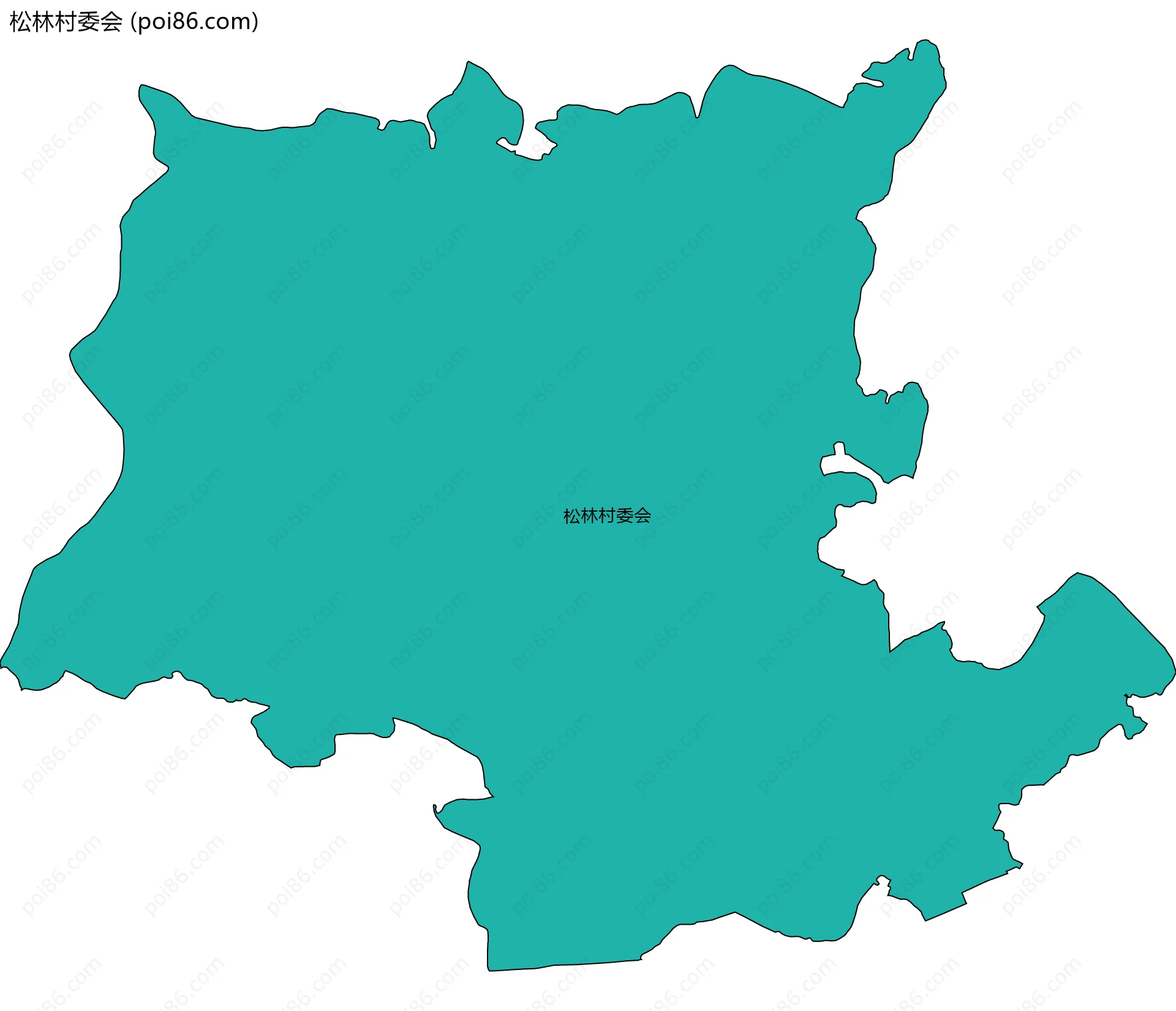 松林村委会边界地图