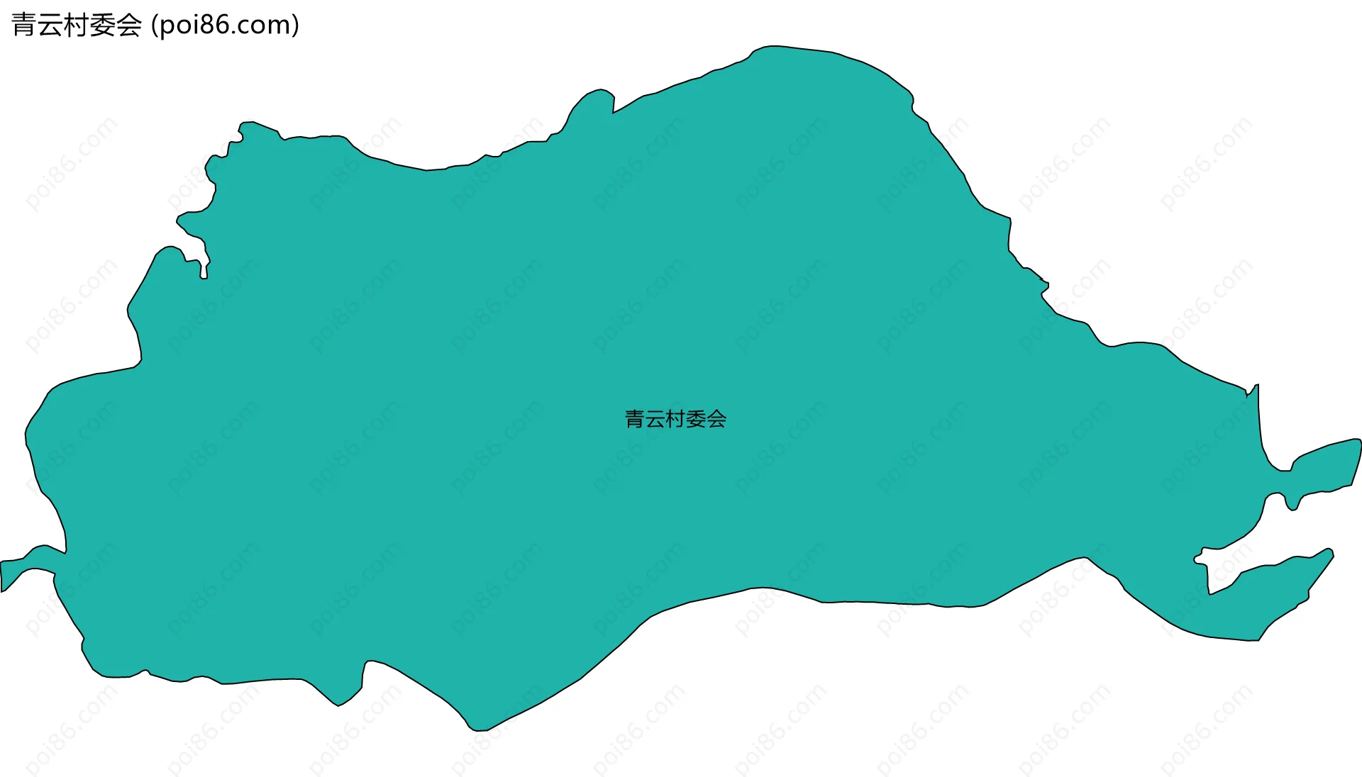 青云村委会边界地图