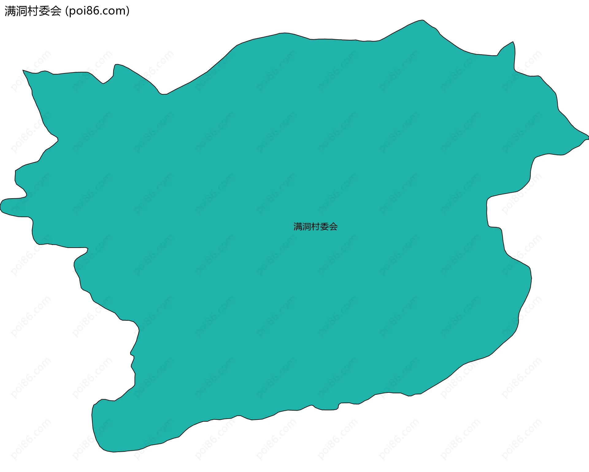 满洞村委会边界地图