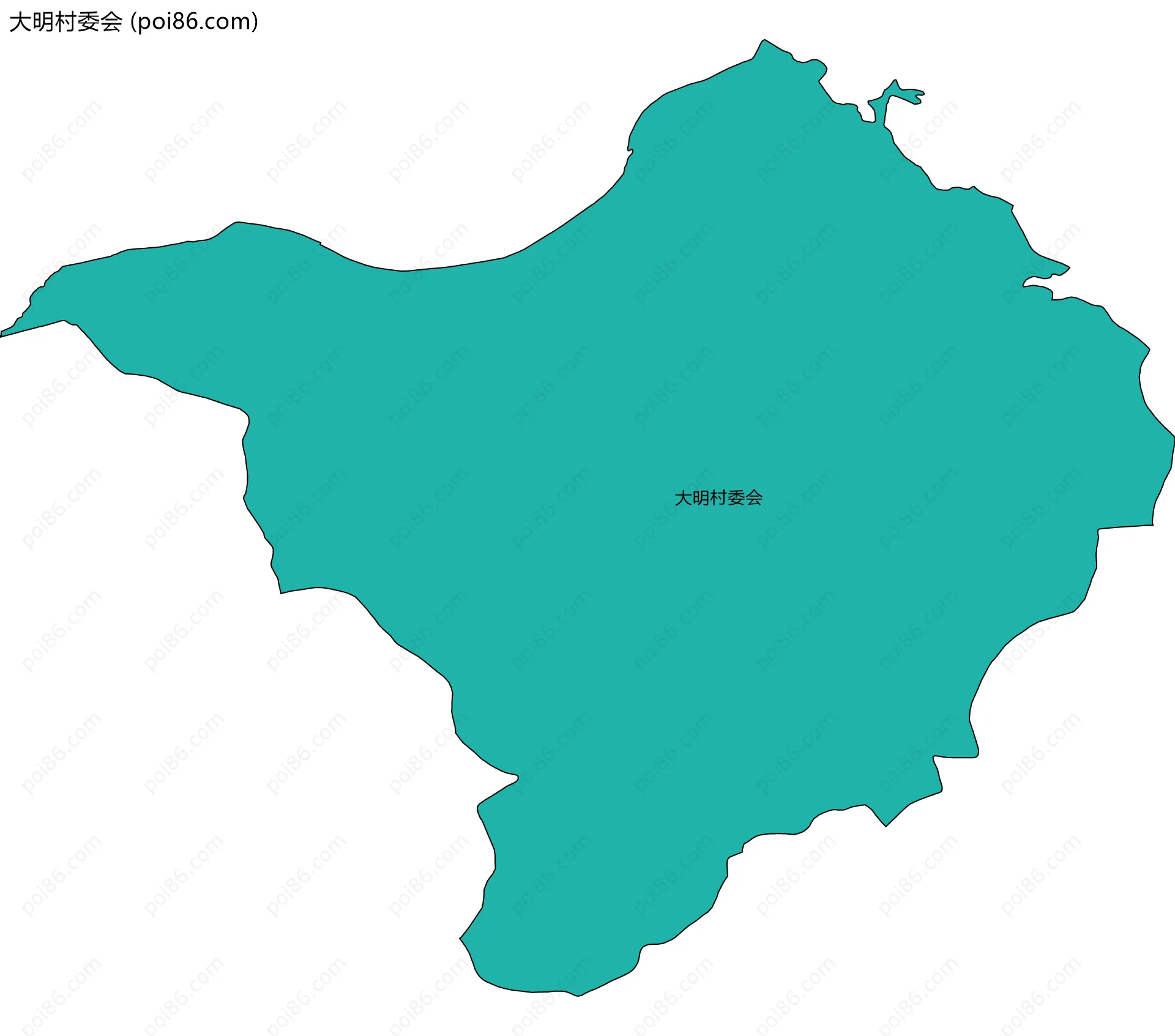 大明村委会边界地图