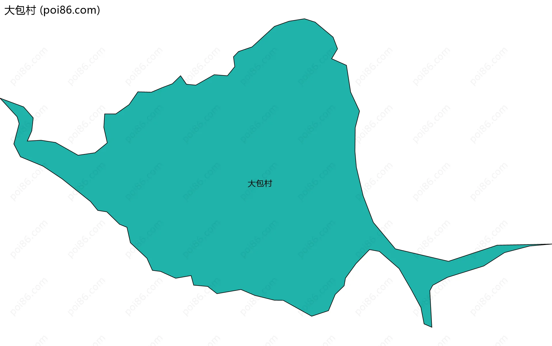 大包村边界地图