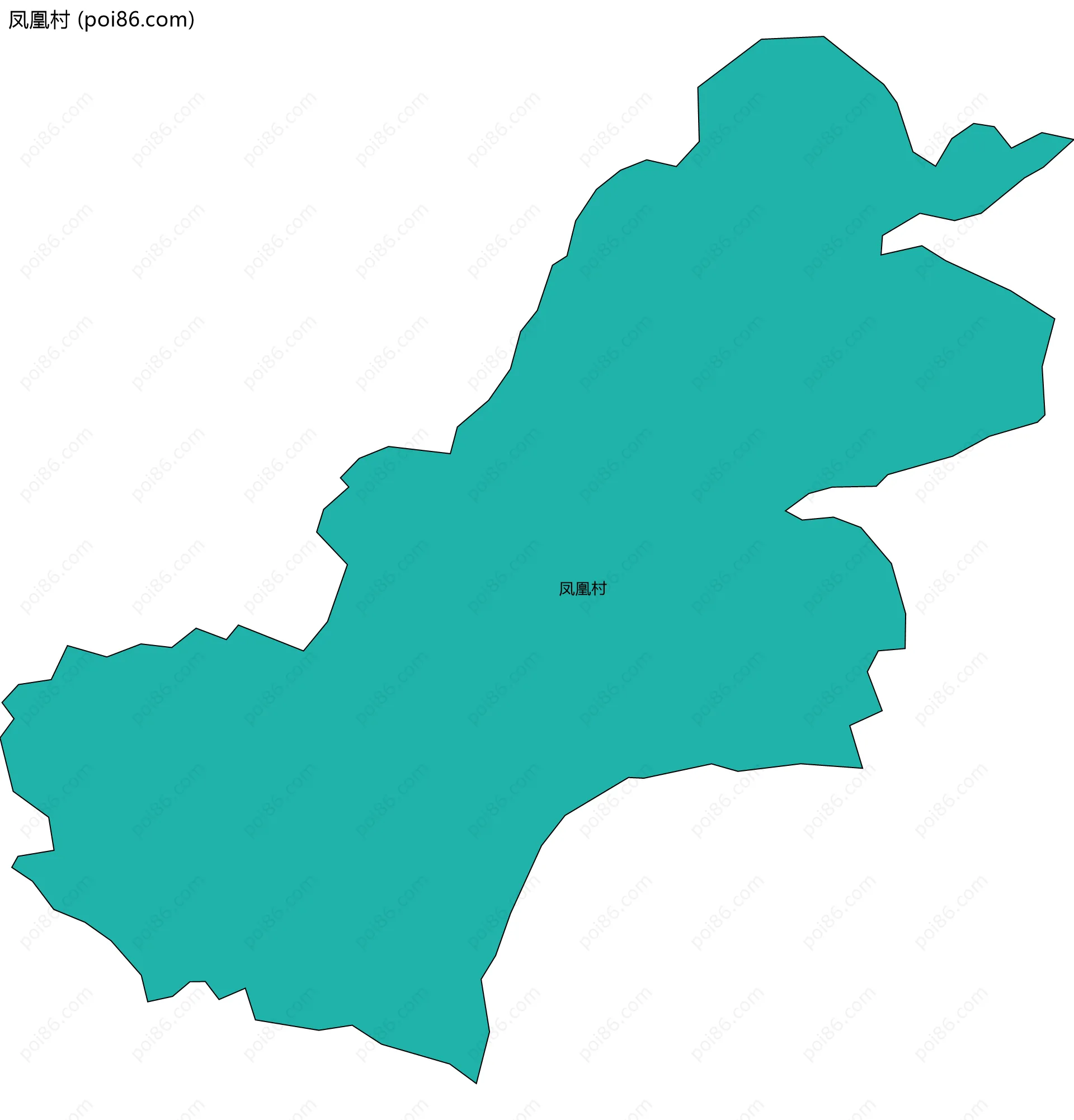 凤凰村边界地图