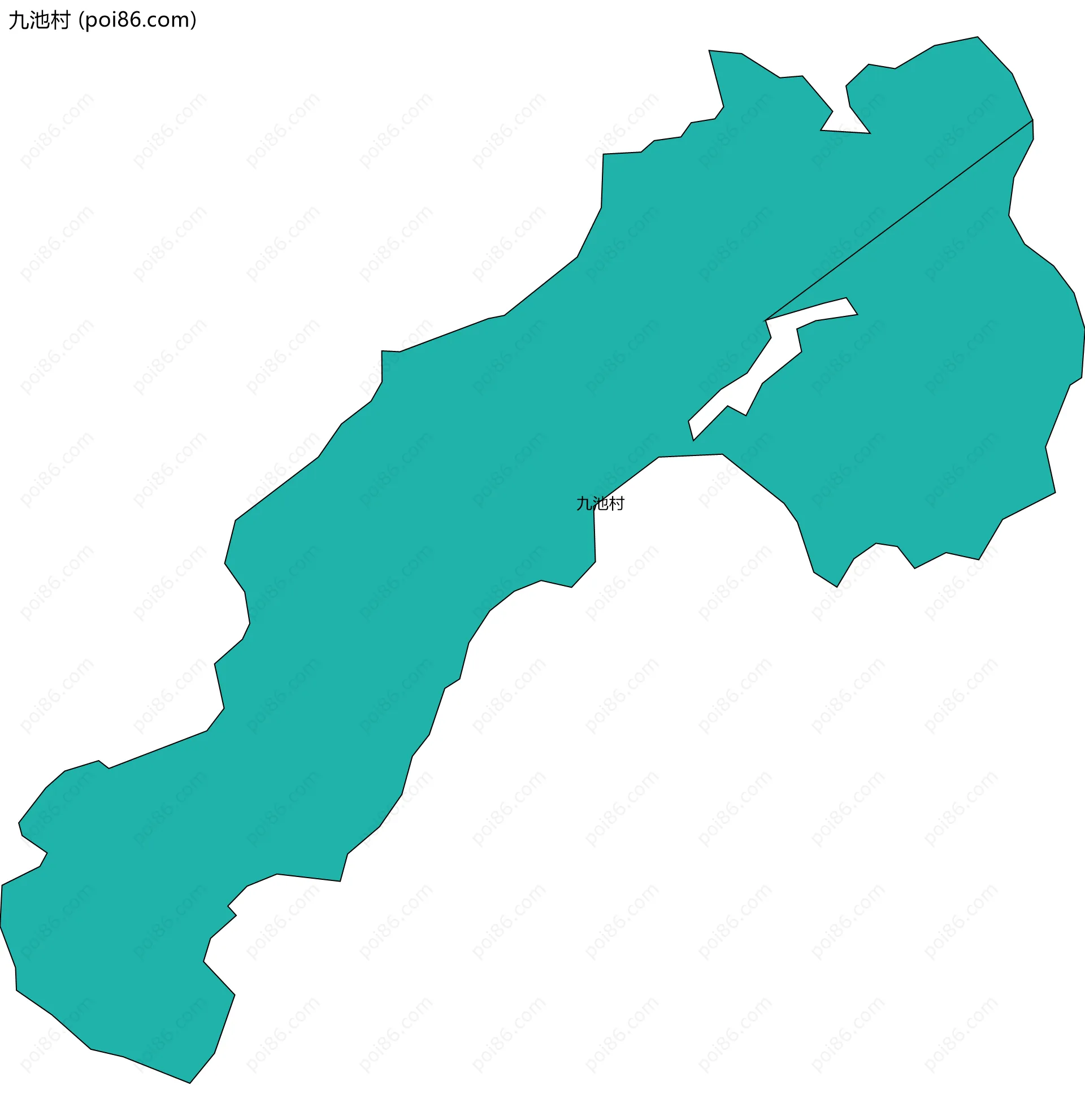 九池村边界地图