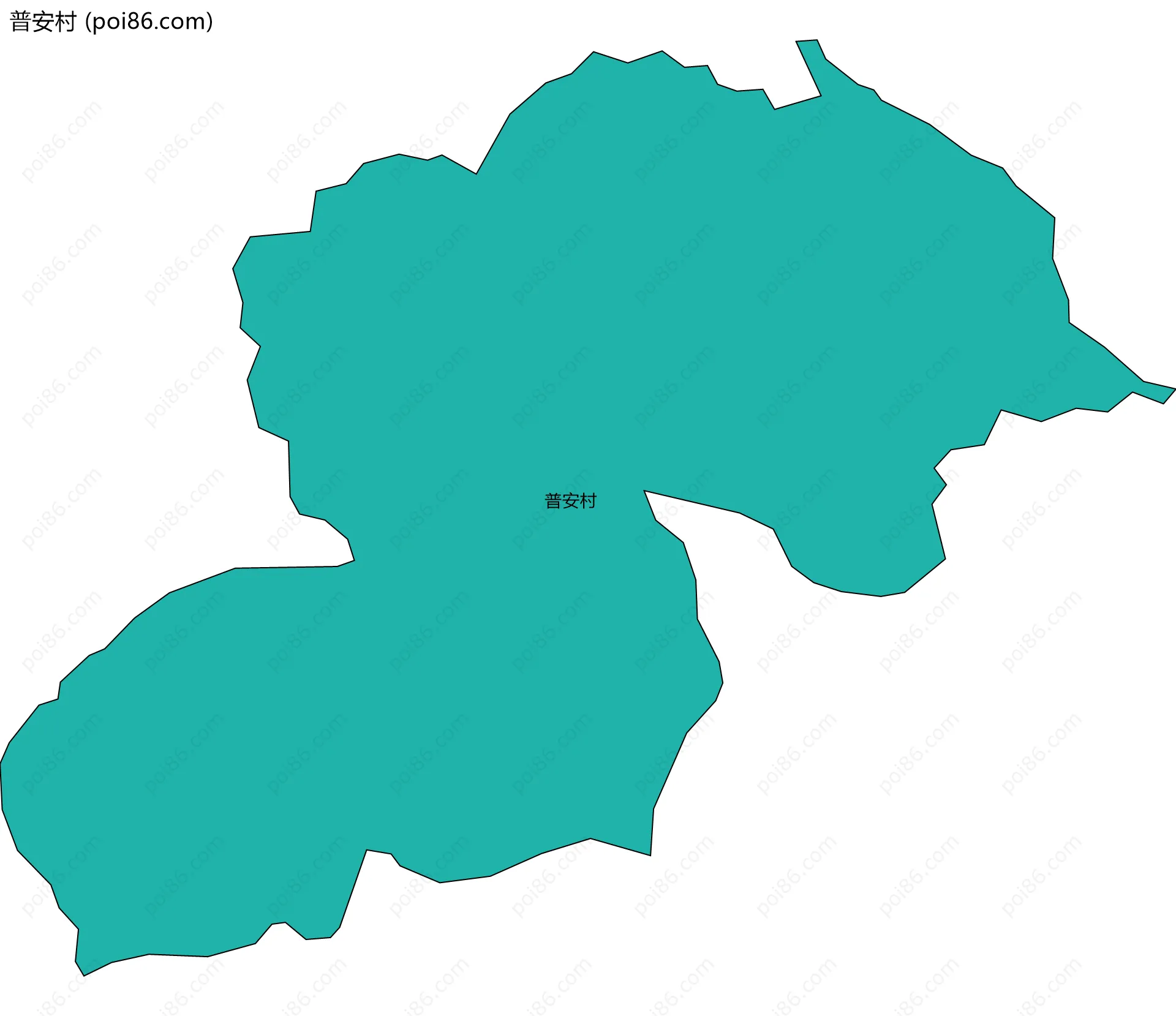 普安村边界地图