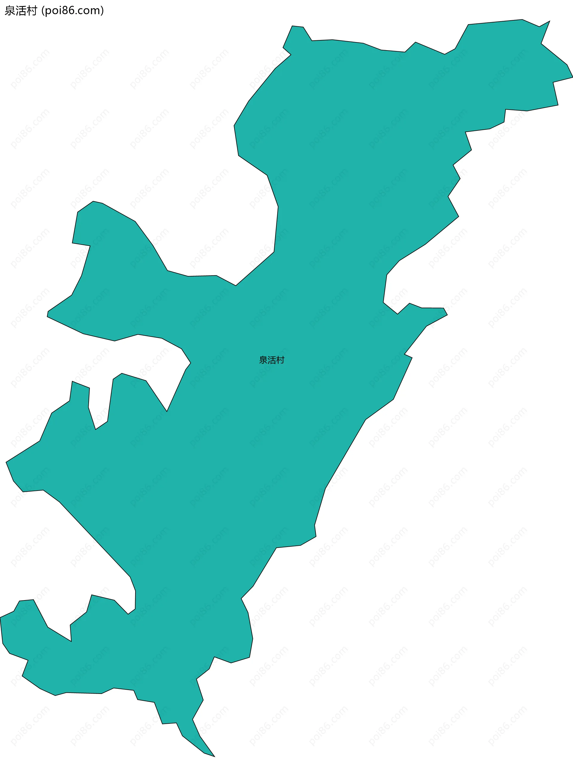 泉活村边界地图