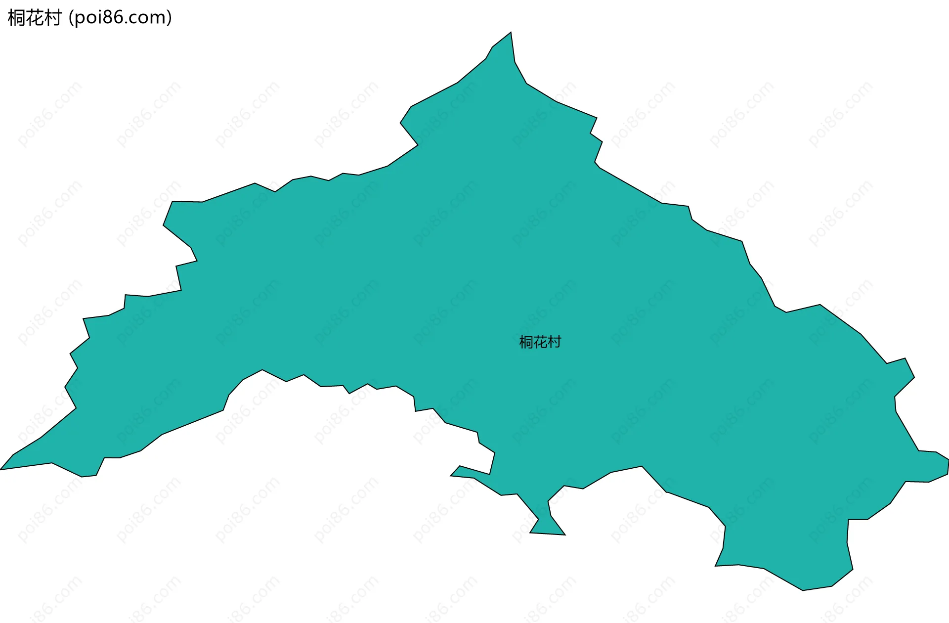 桐花村边界地图
