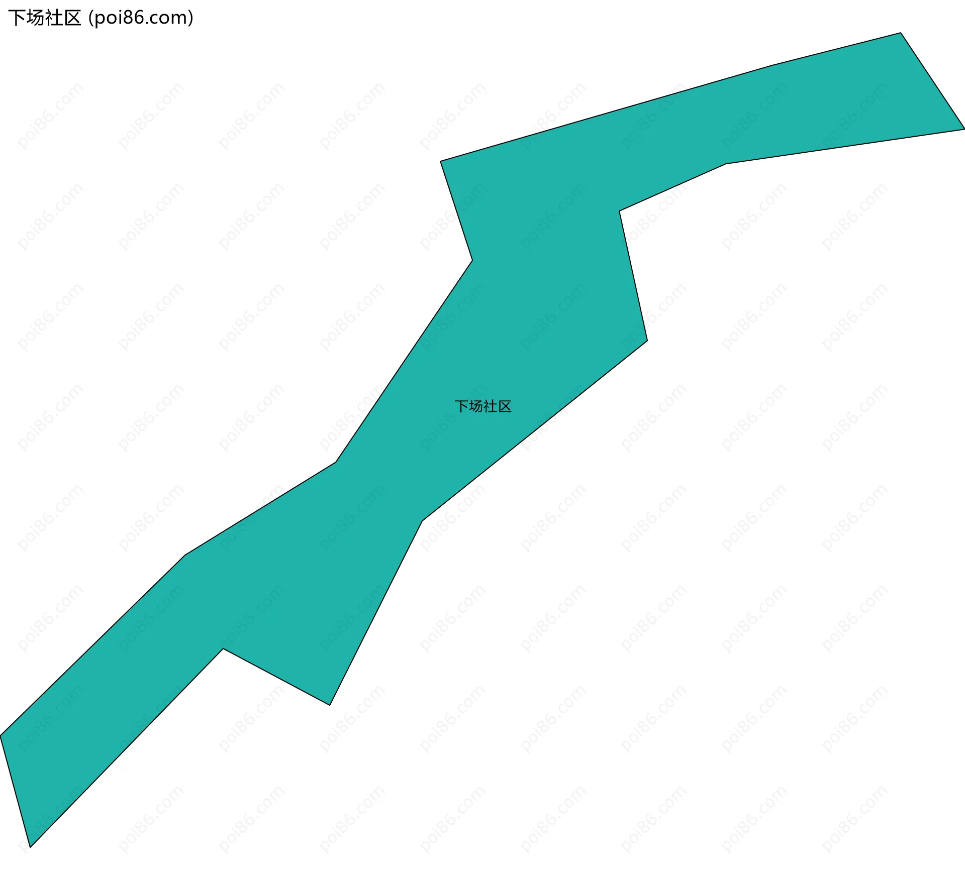下场社区边界地图
