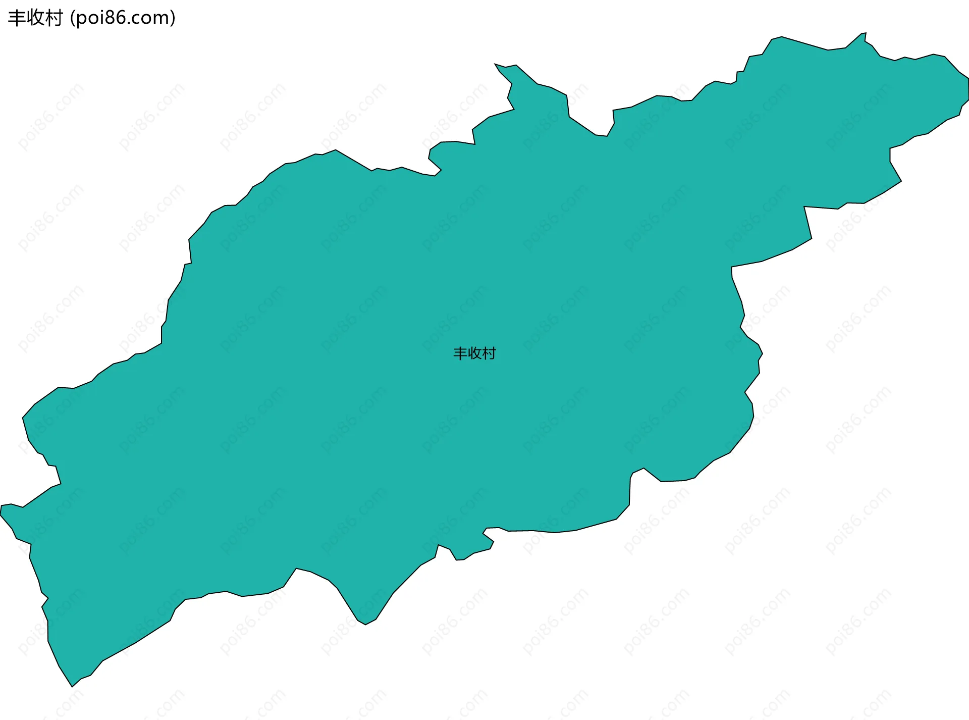 丰收村边界地图