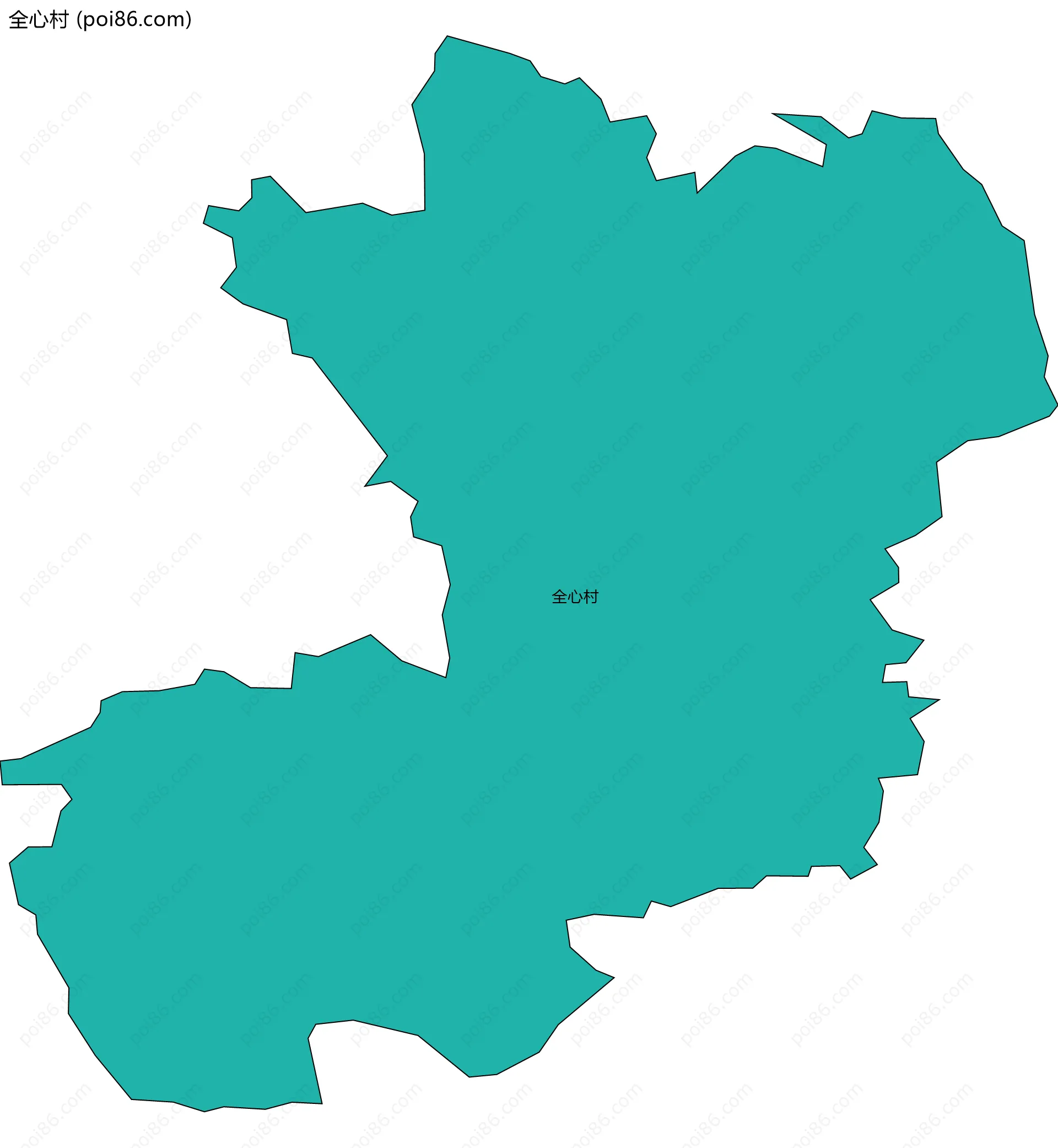 全心村边界地图
