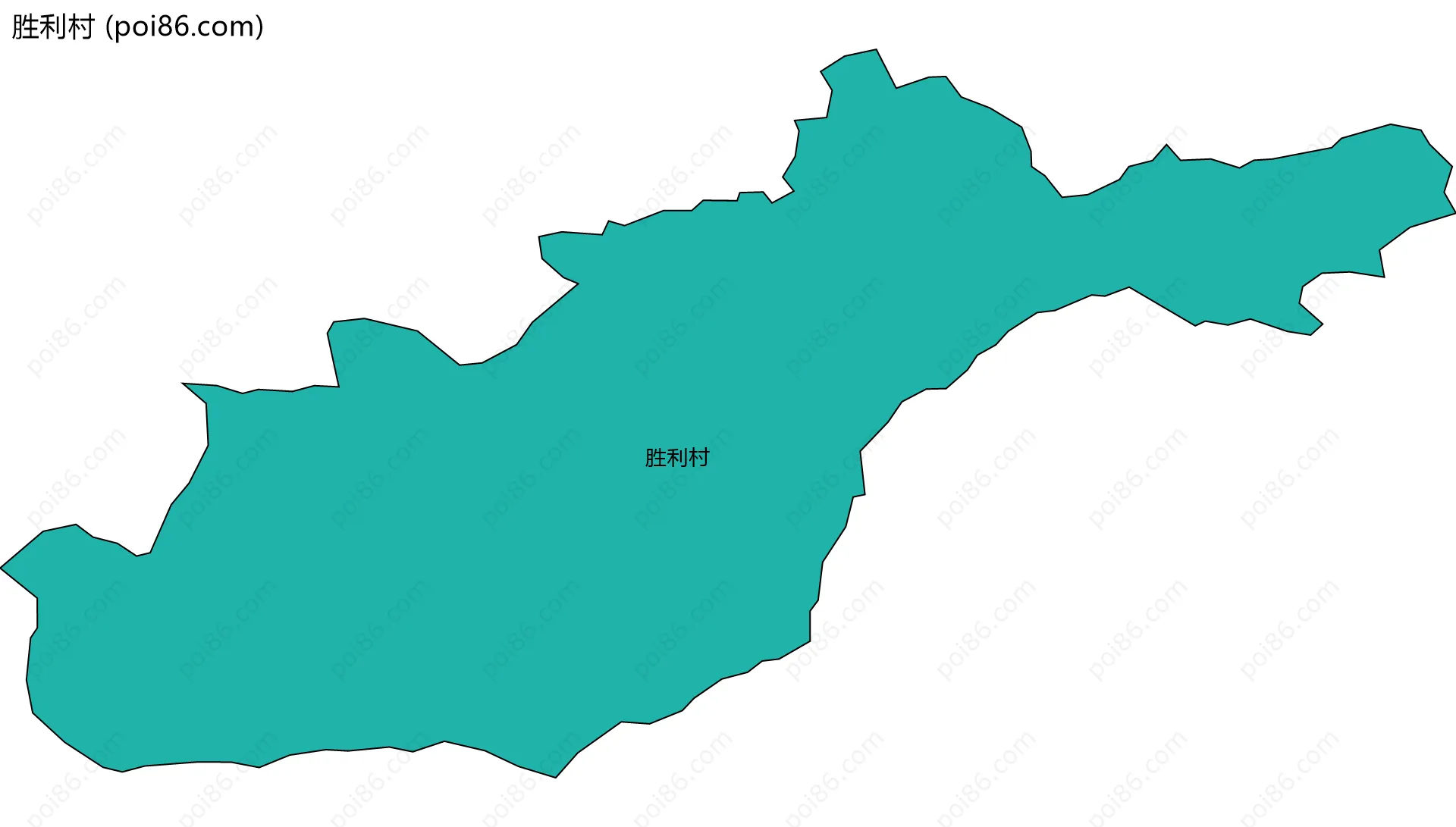 胜利村边界地图
