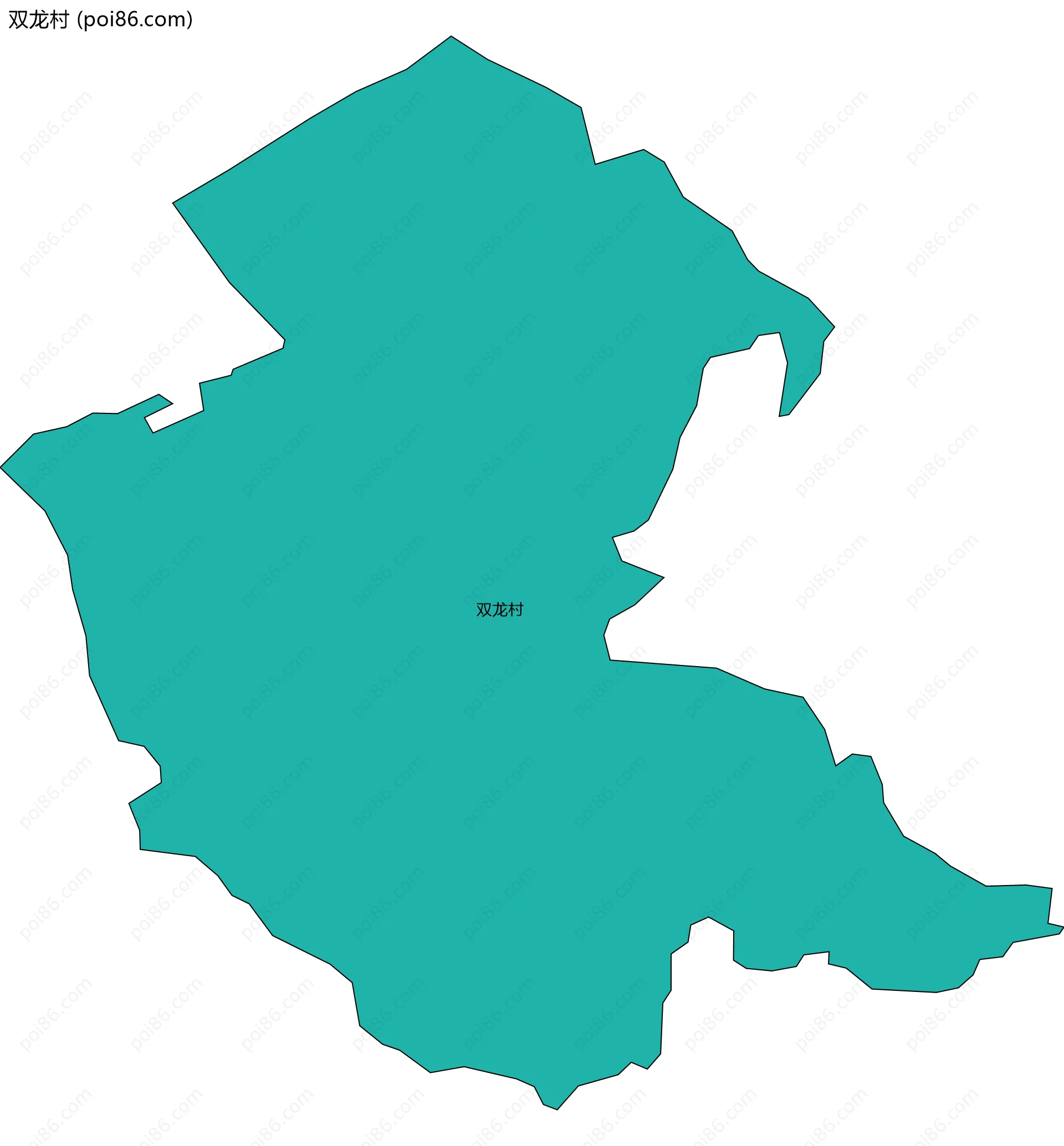 双龙村边界地图