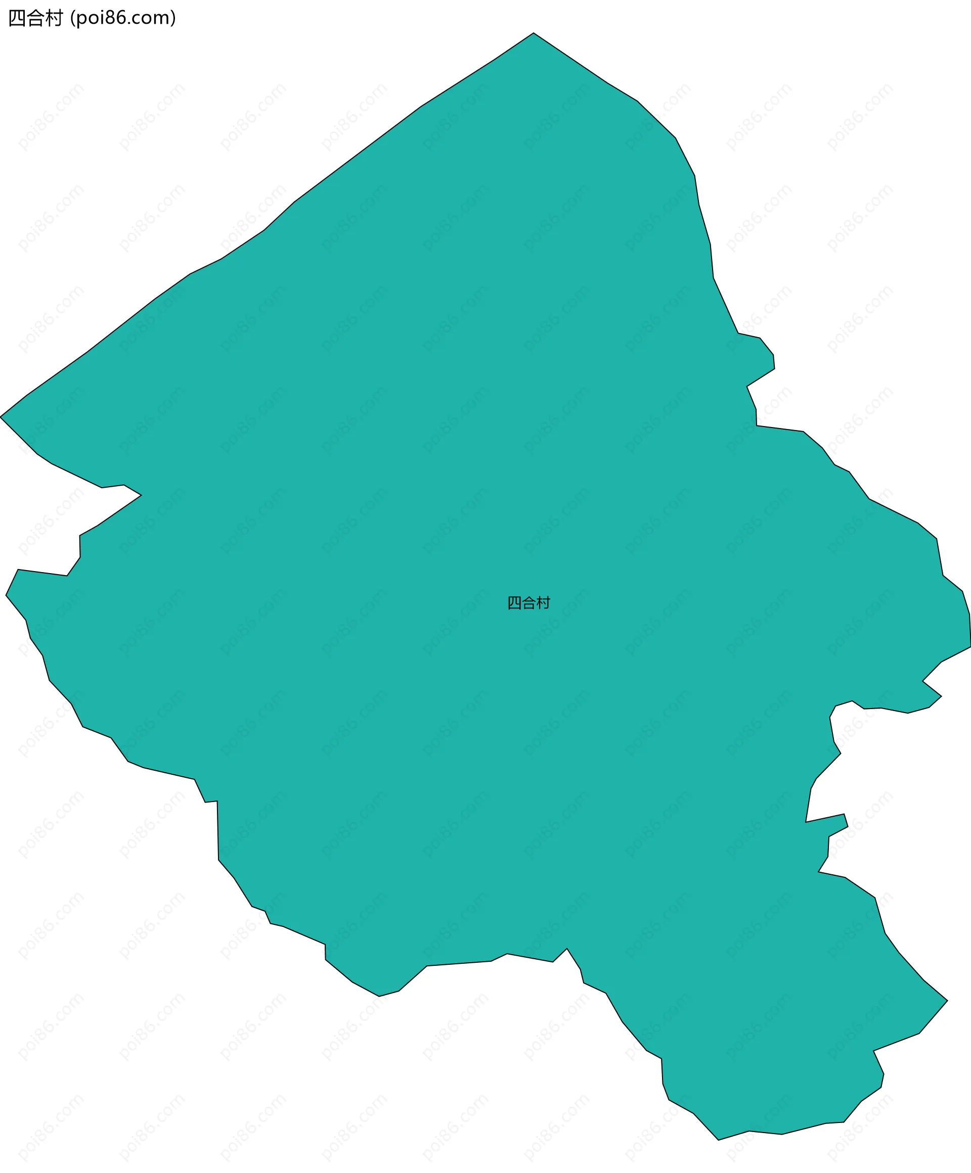 四合村边界地图