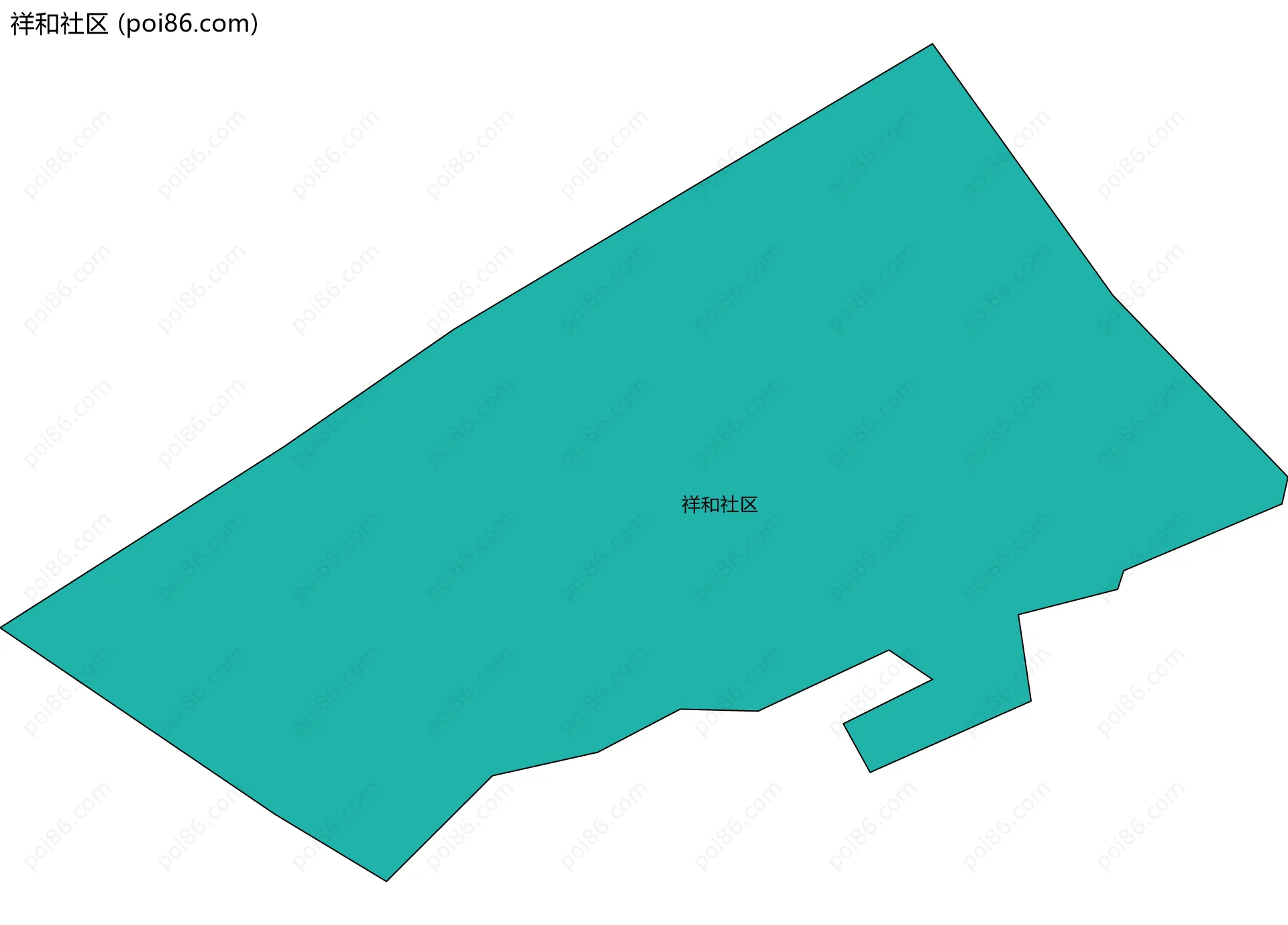 祥和社区边界地图
