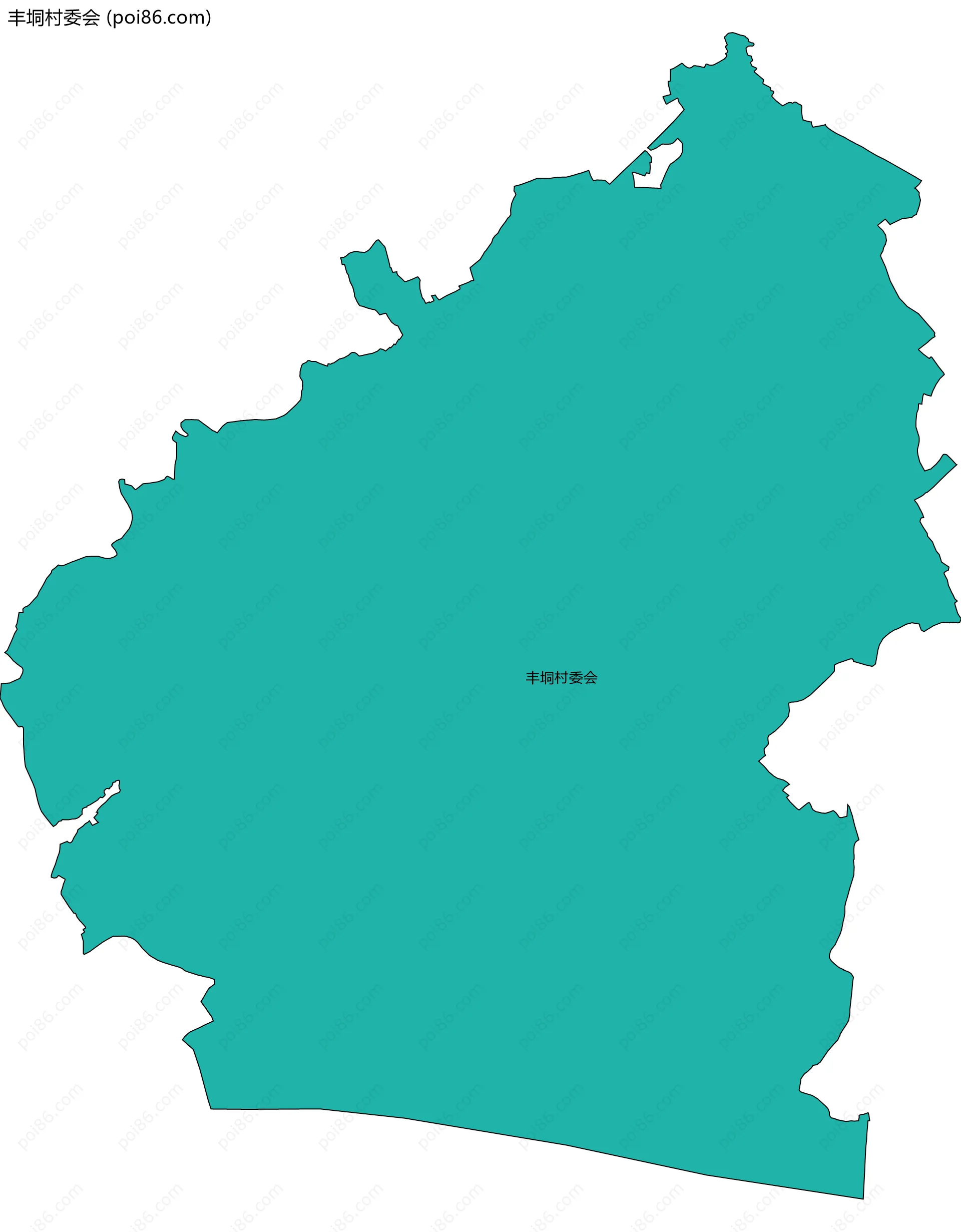 丰垌村委会边界地图