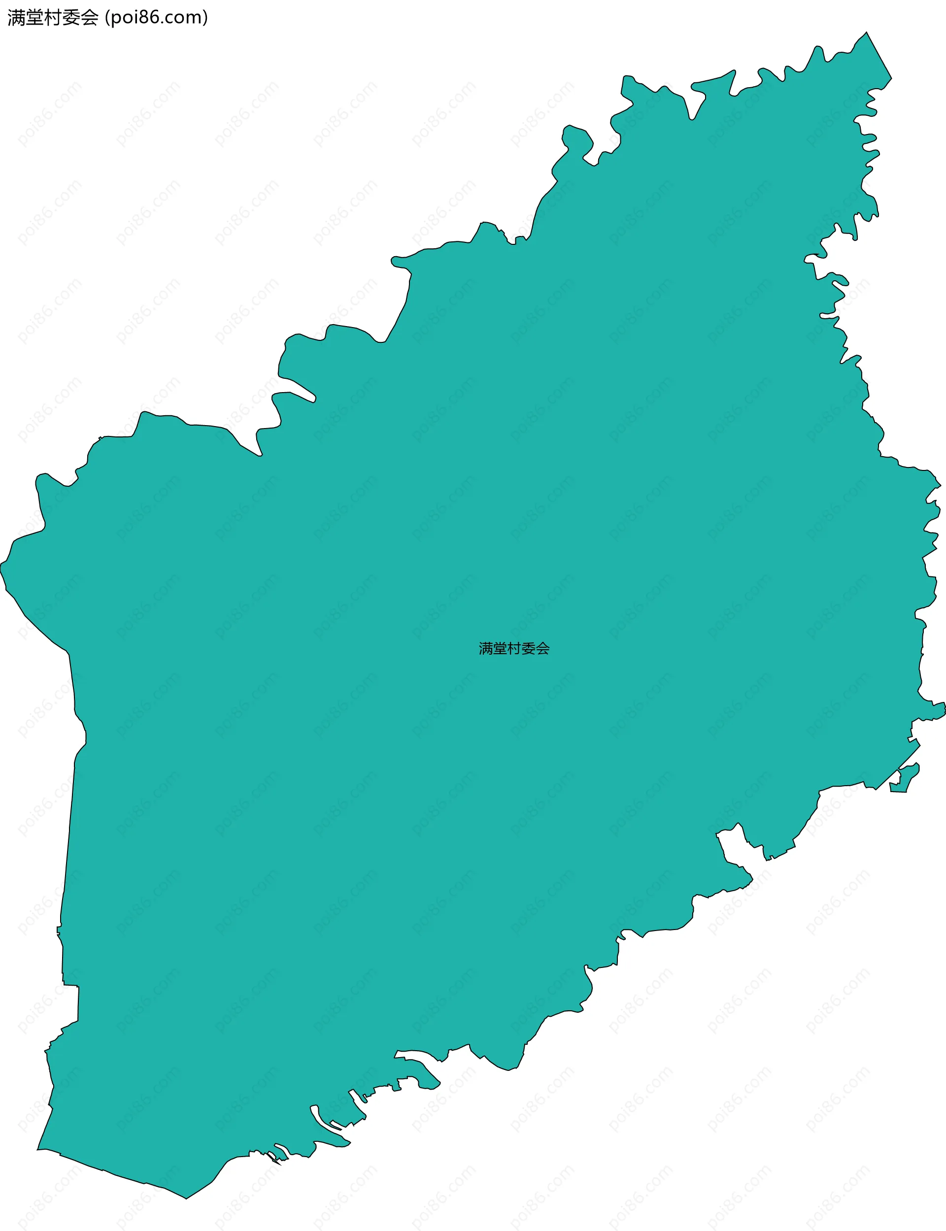 满堂村委会边界地图