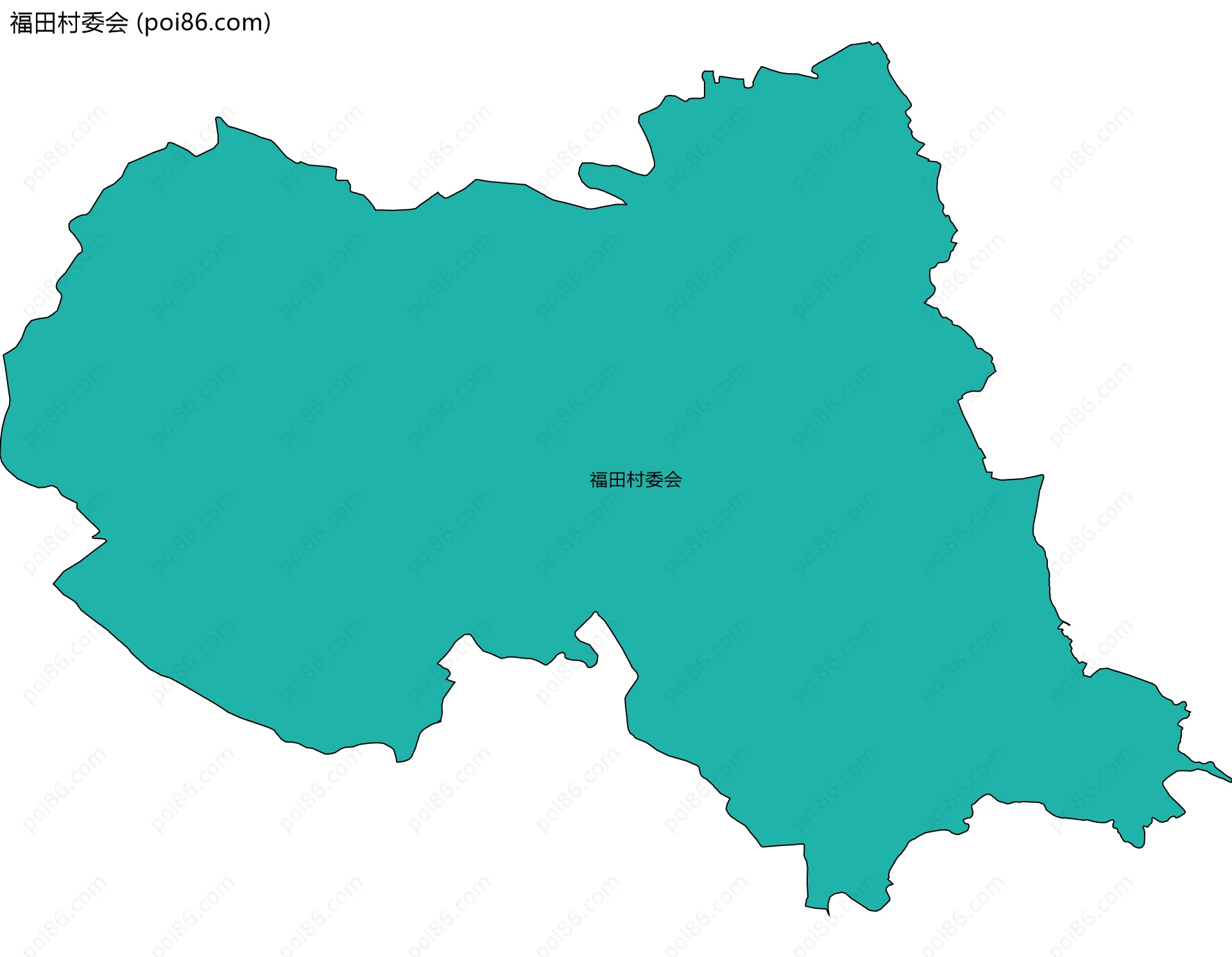 福田村委会边界地图