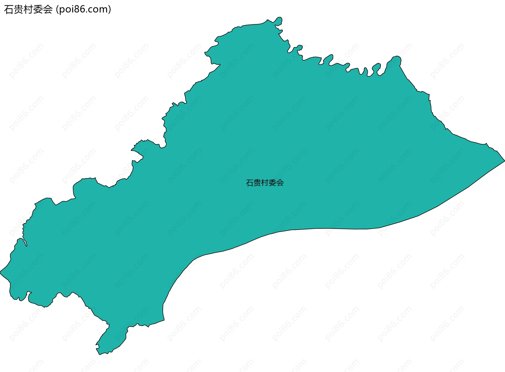 石贵村委会边界地图