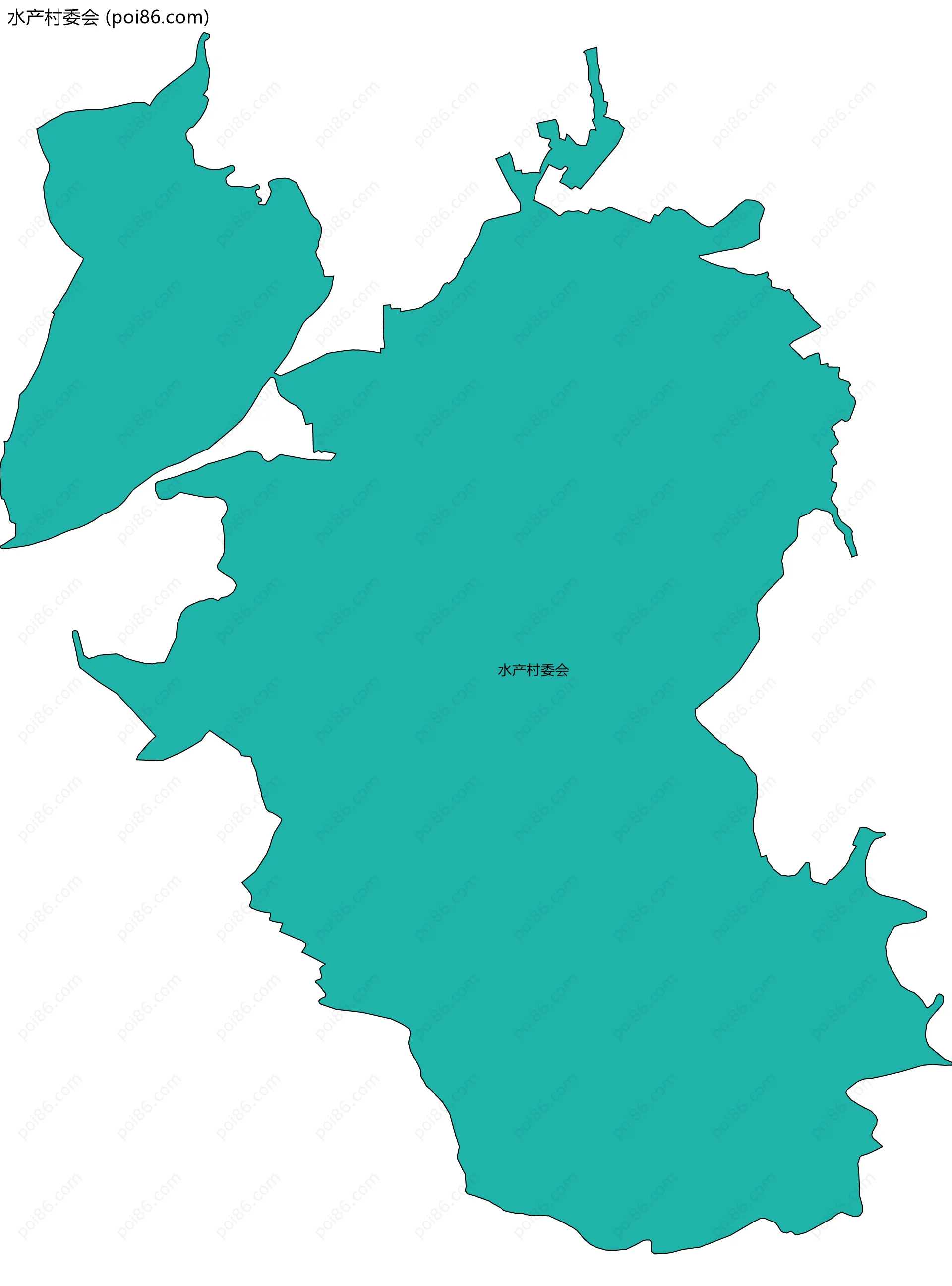 水产村委会边界地图