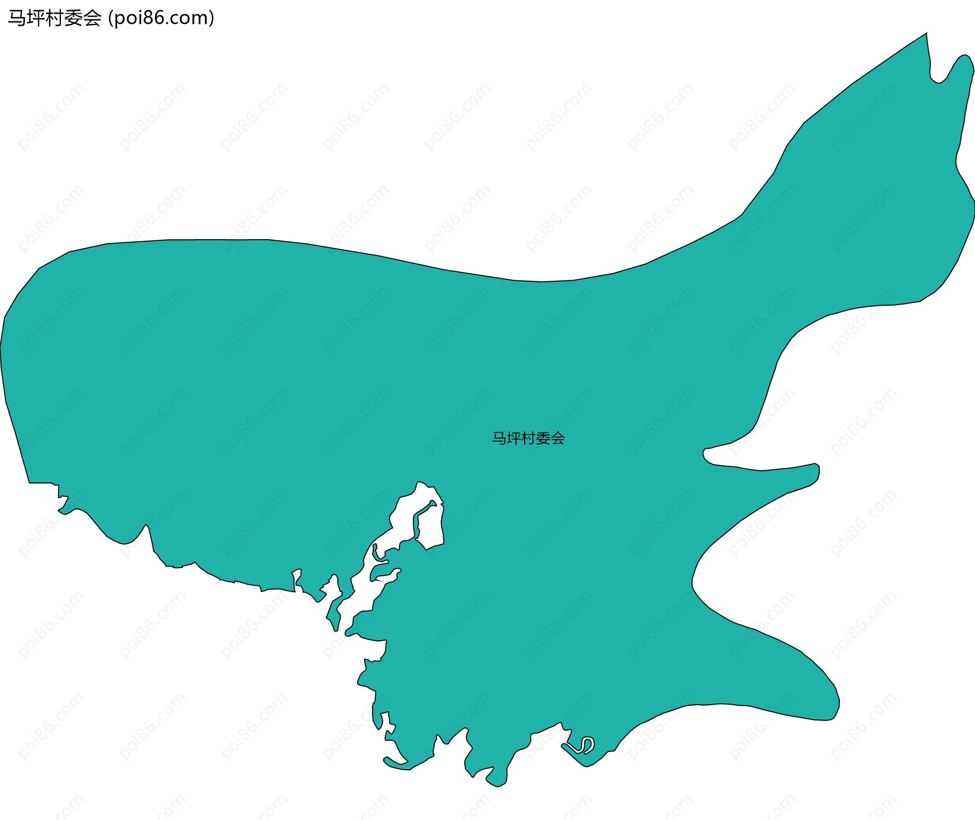 马坪村委会边界地图